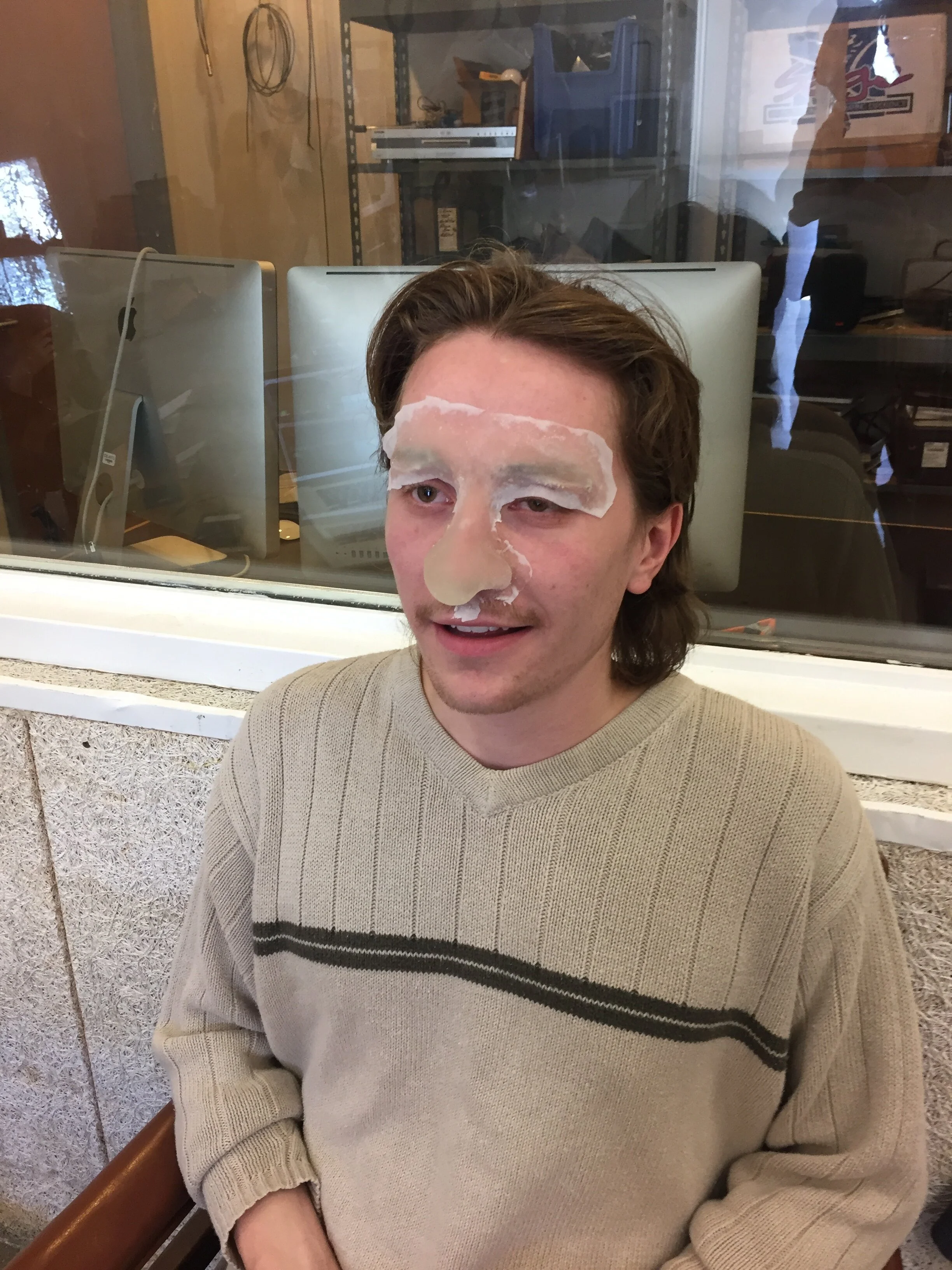 "Be Quiet" (2018) Nose Prosthetic