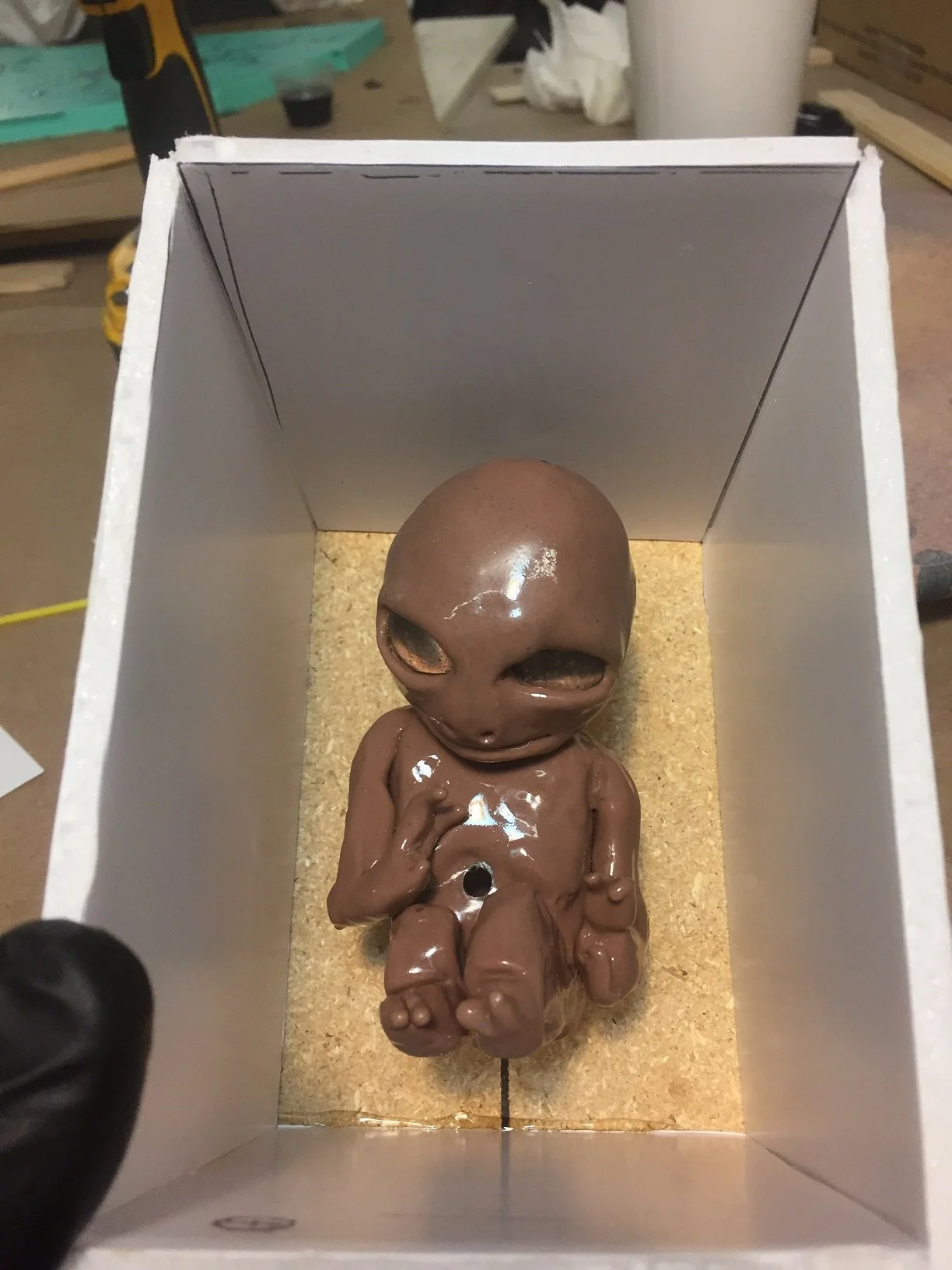 Alien Fetus Sculpture