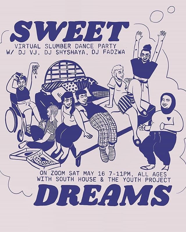 Incredibly stoked to be co-hosting SWEET DREAMS: An All Ages Digital Dance Party with @nsyouthproject on Saturday May 16th from 7pm - 11pm.

This dance party is in observance of the Internaional Day Against Homophobia, Transphobia, and Biphobia.

Joi