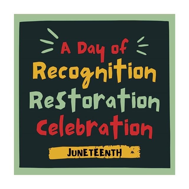 Today is Juneteenth🖤
The second slide is from juneteenth.com and provides a brief history of this holiday in remembrance and celebration of the end of slavery in the United States. 
We commemorate this day and continue the work of solidarity with Bl