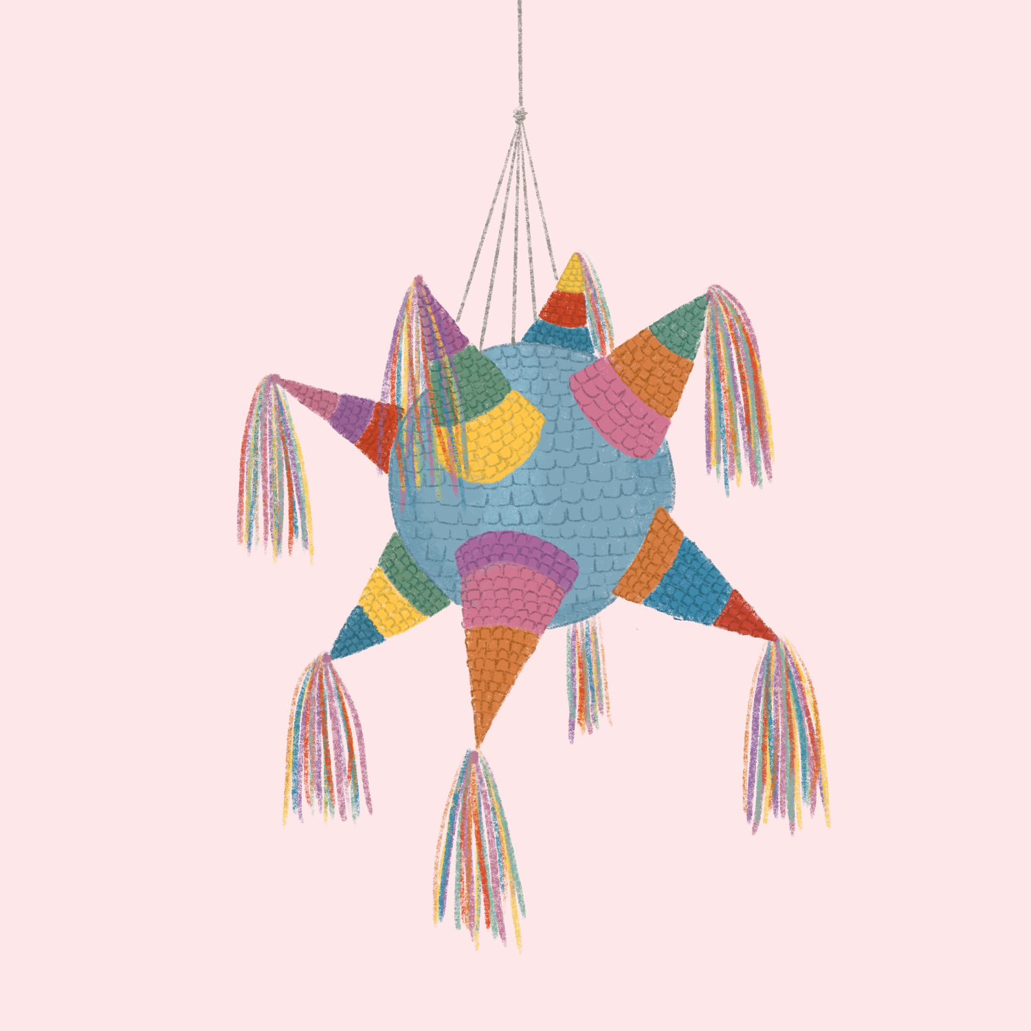 Piñata Navideña - Digital Illustration