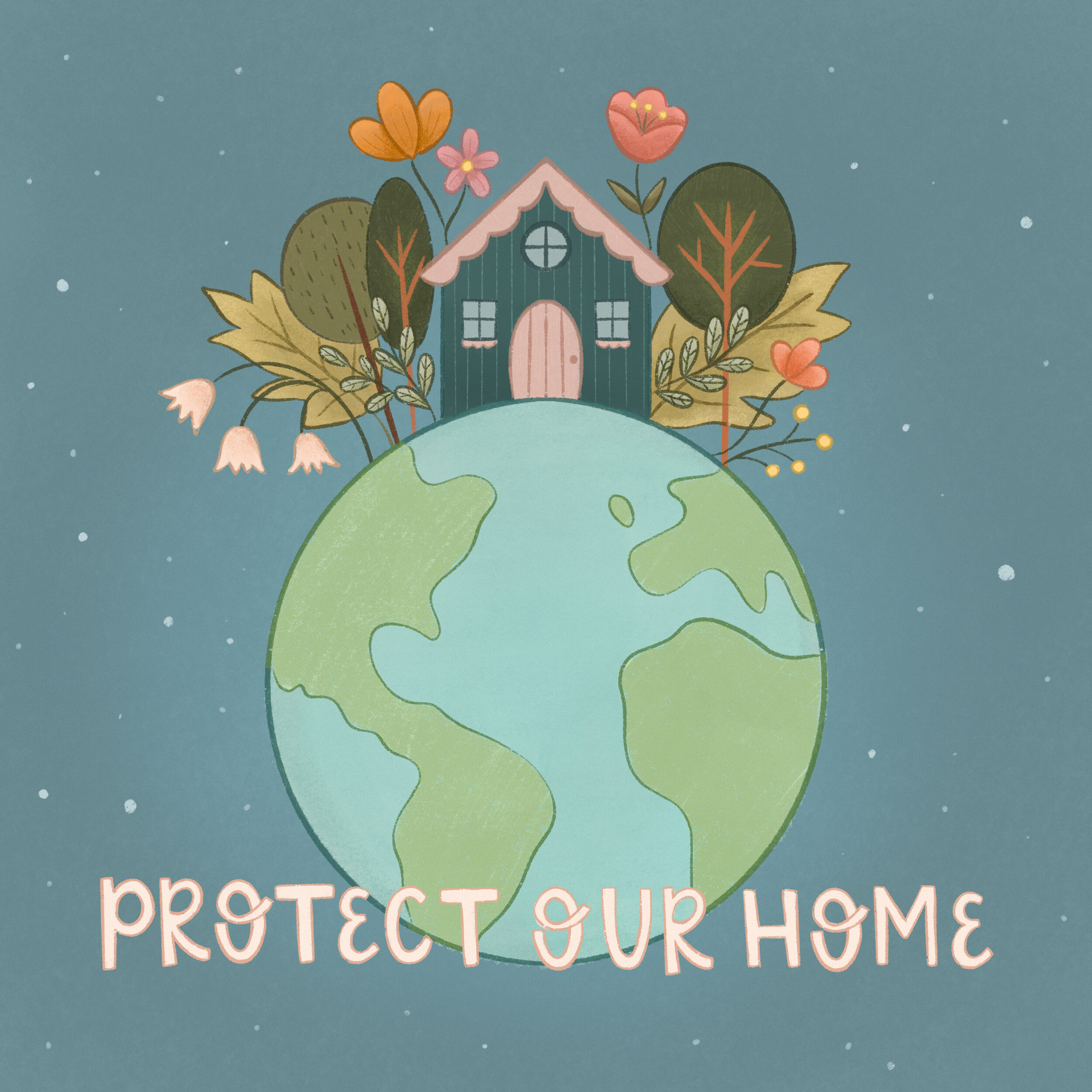 Protect Our Home - Digital Illustration