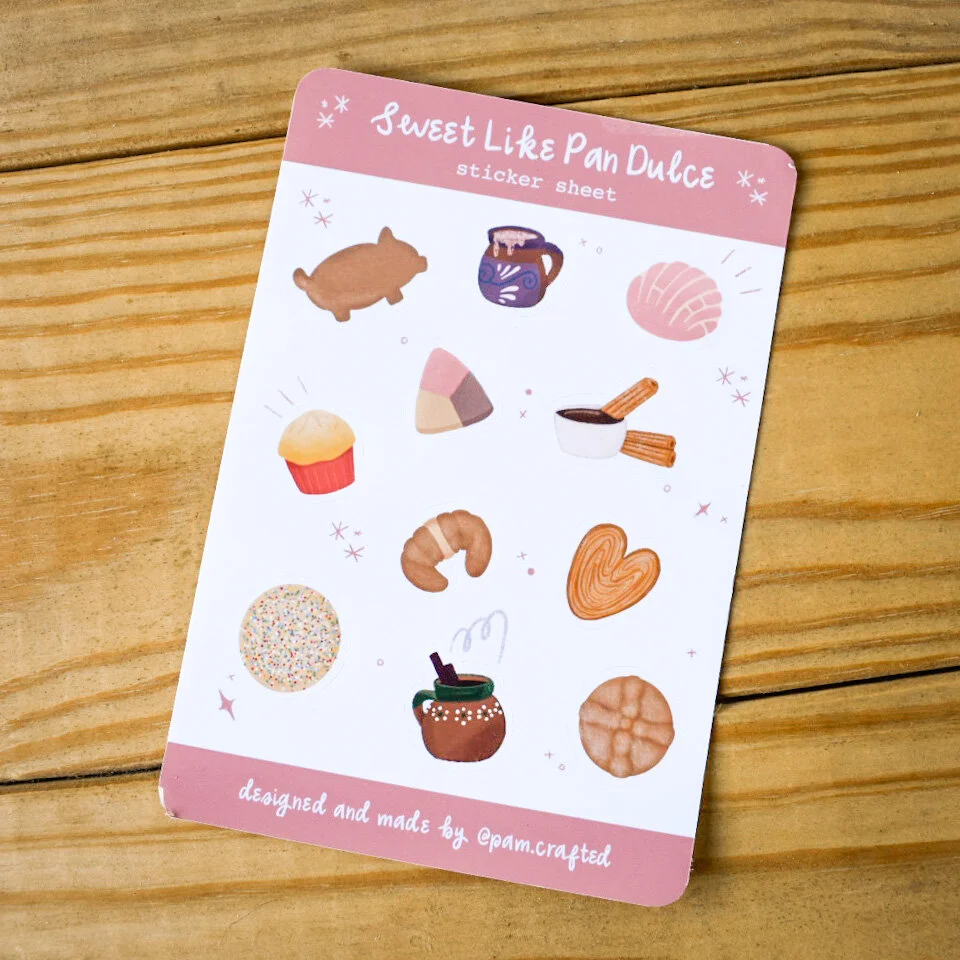 Pan Dulce Sticker Sheet | Mexican Sweet Bread | Pastries | Bullet Journal Stickers | Scrapbooking | Weekly Planner | Hygge | Journaling