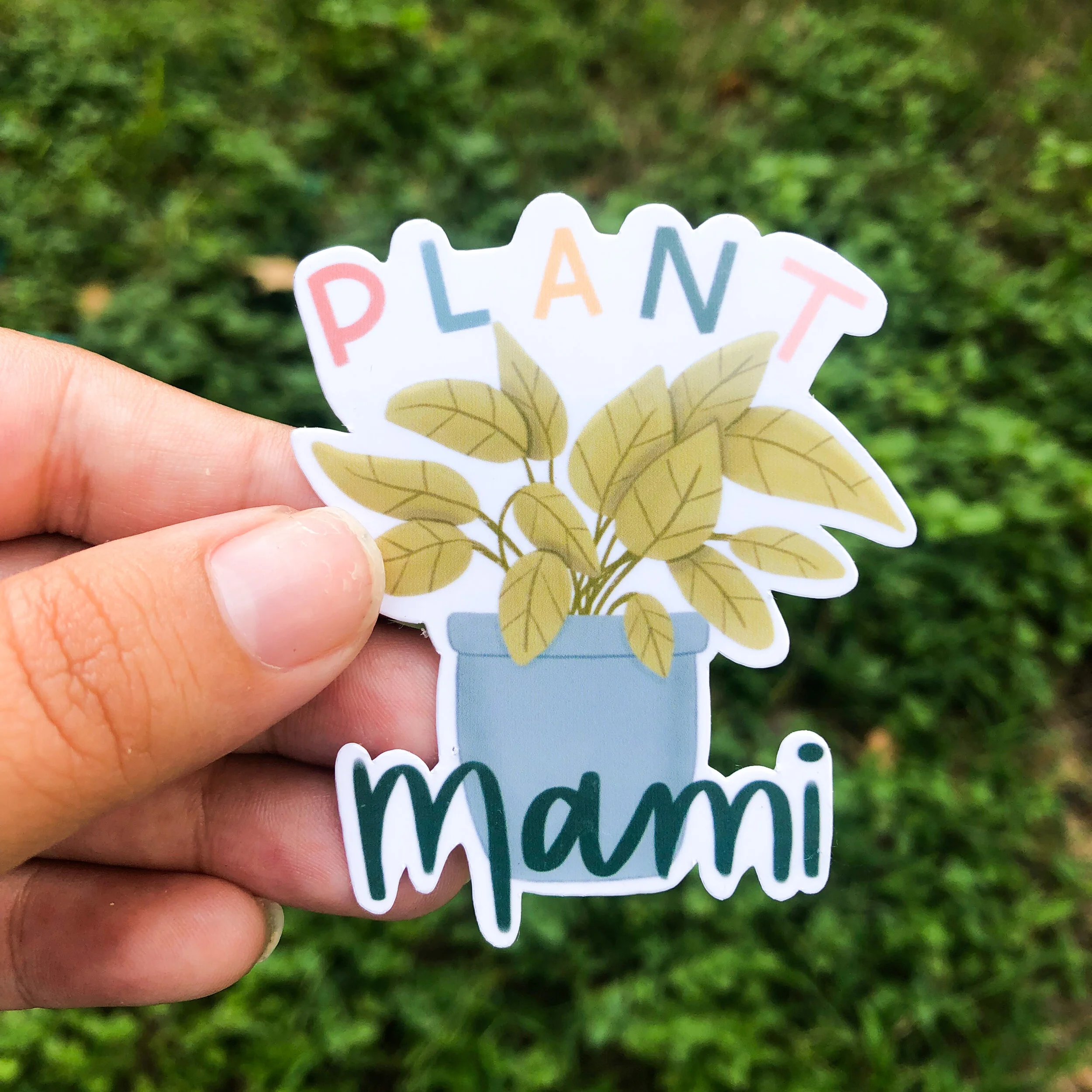 Plant Mami Sticker | Houseplant Lover | Plant Parent Gift | Die-cut, Laptop, Waterbottle, Hydroflask