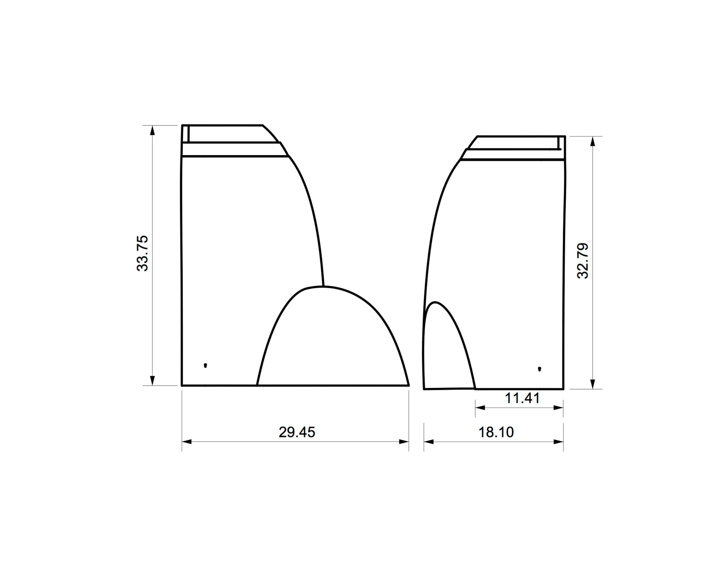 Stool Concept 3: Orthographic Projections, Page 2