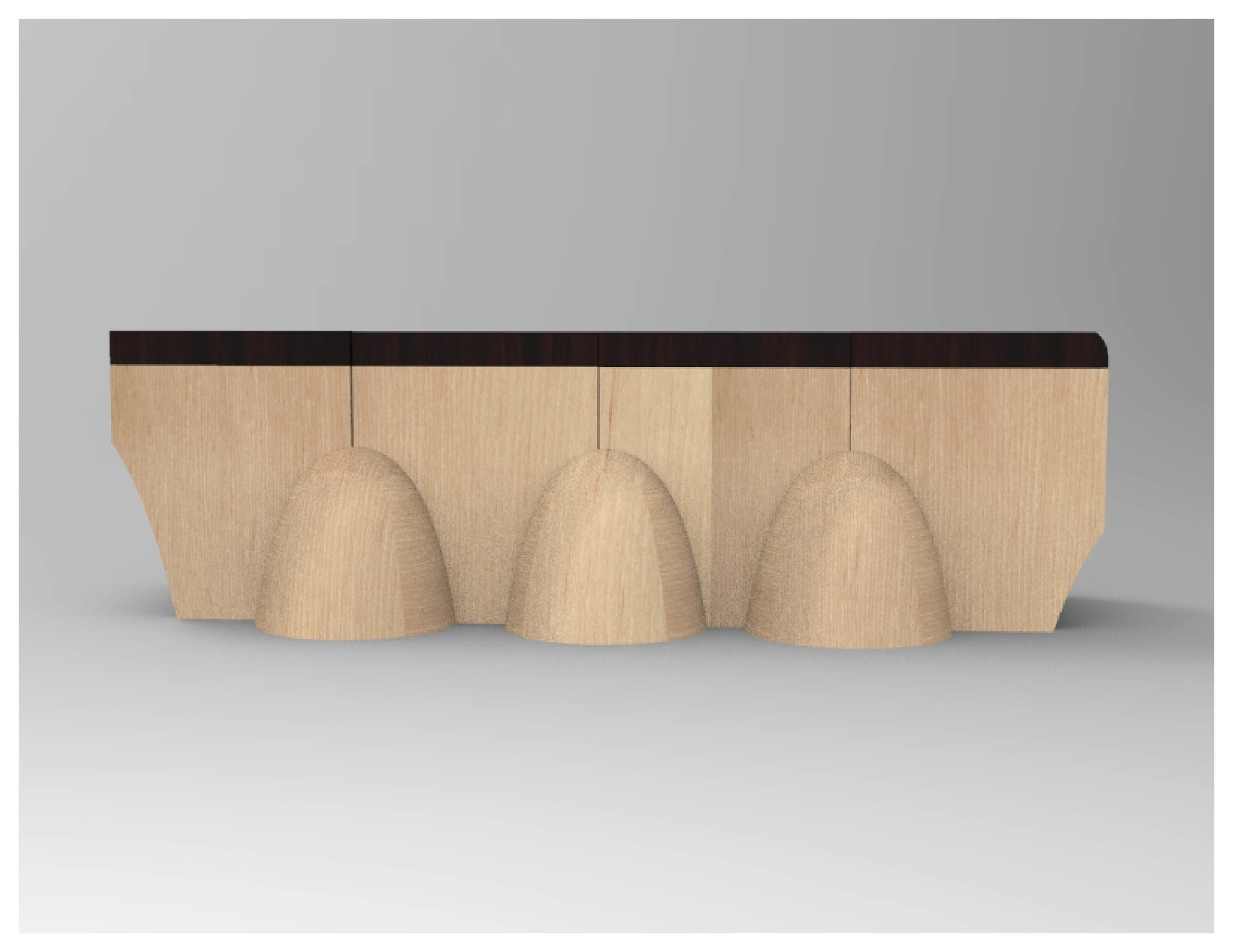 Stool Concept 2A: Frontal View (Constructed)