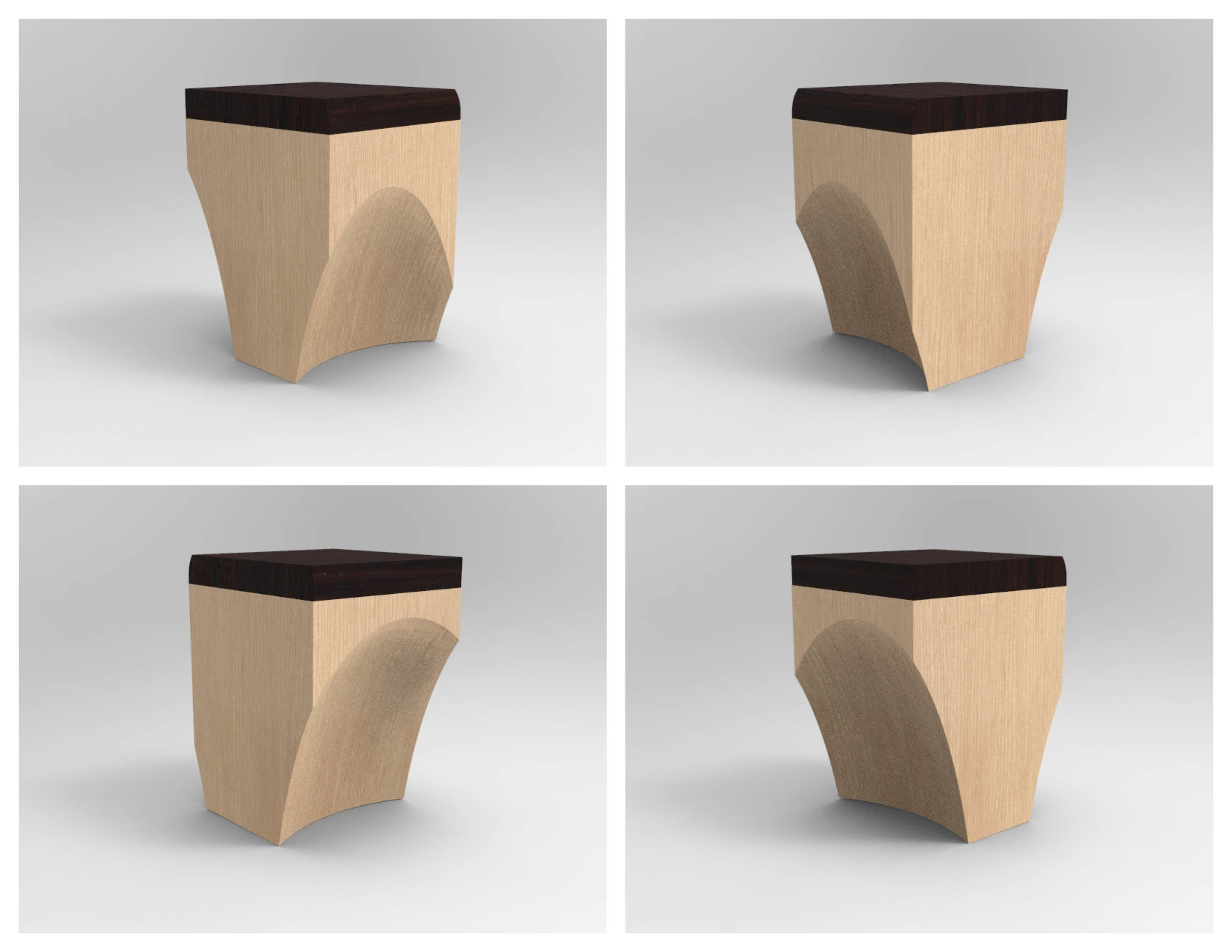 Stool Concept 1: Additional Perspective Views