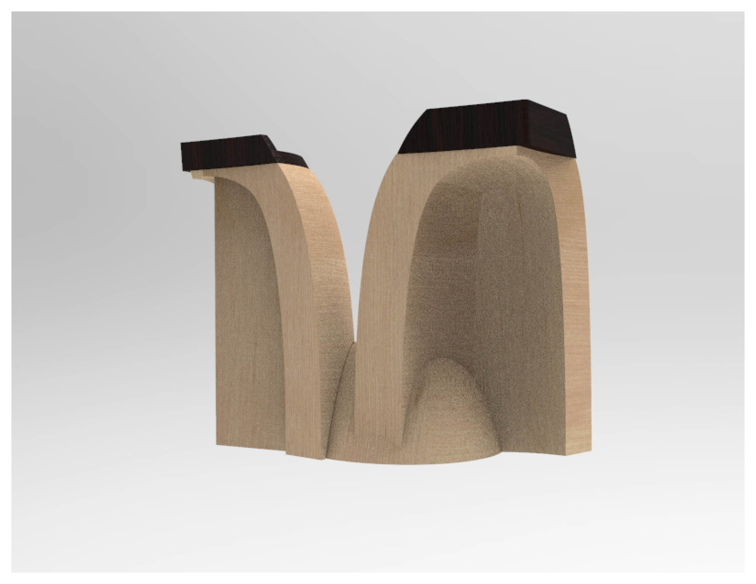 Stool Concept 3: Perspective View 4 (Constructed)