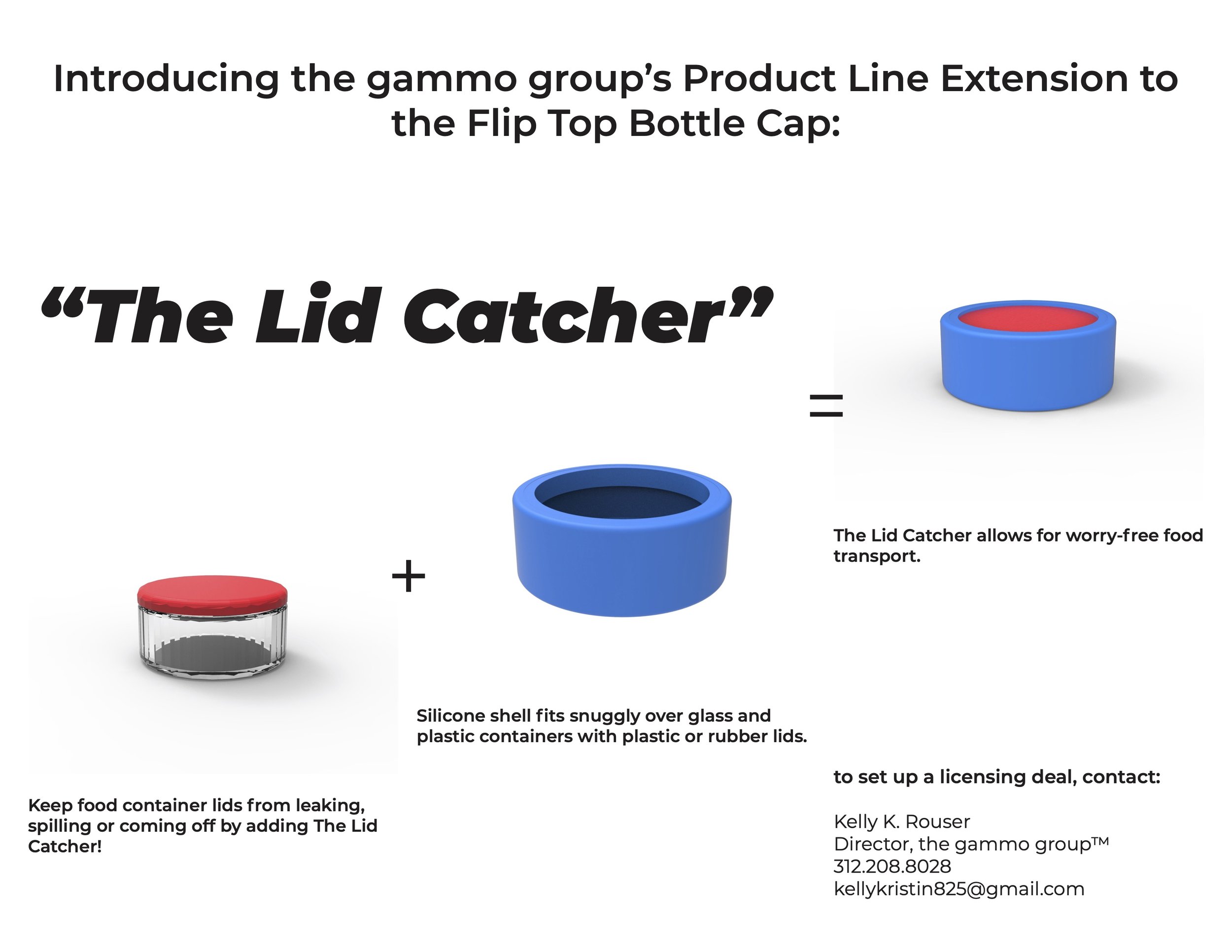 Sell Sheet for The Lid Catcher