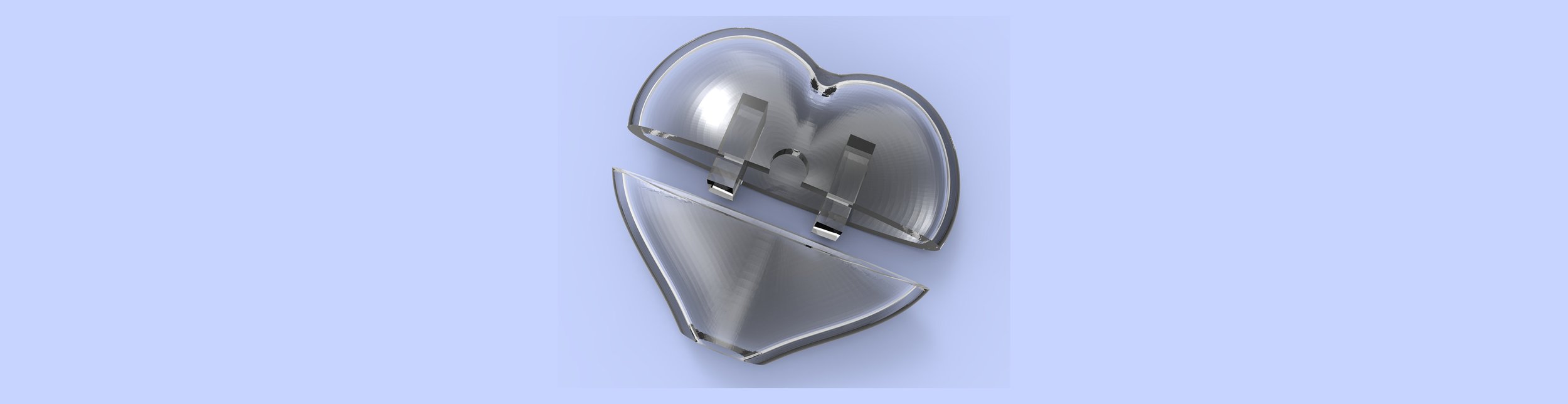 3D Rendering of a Heart-Shaped Whistle