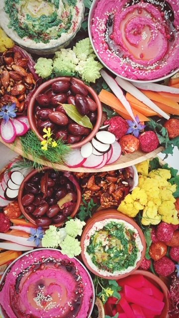 Salad - Middle eastern mezze platter