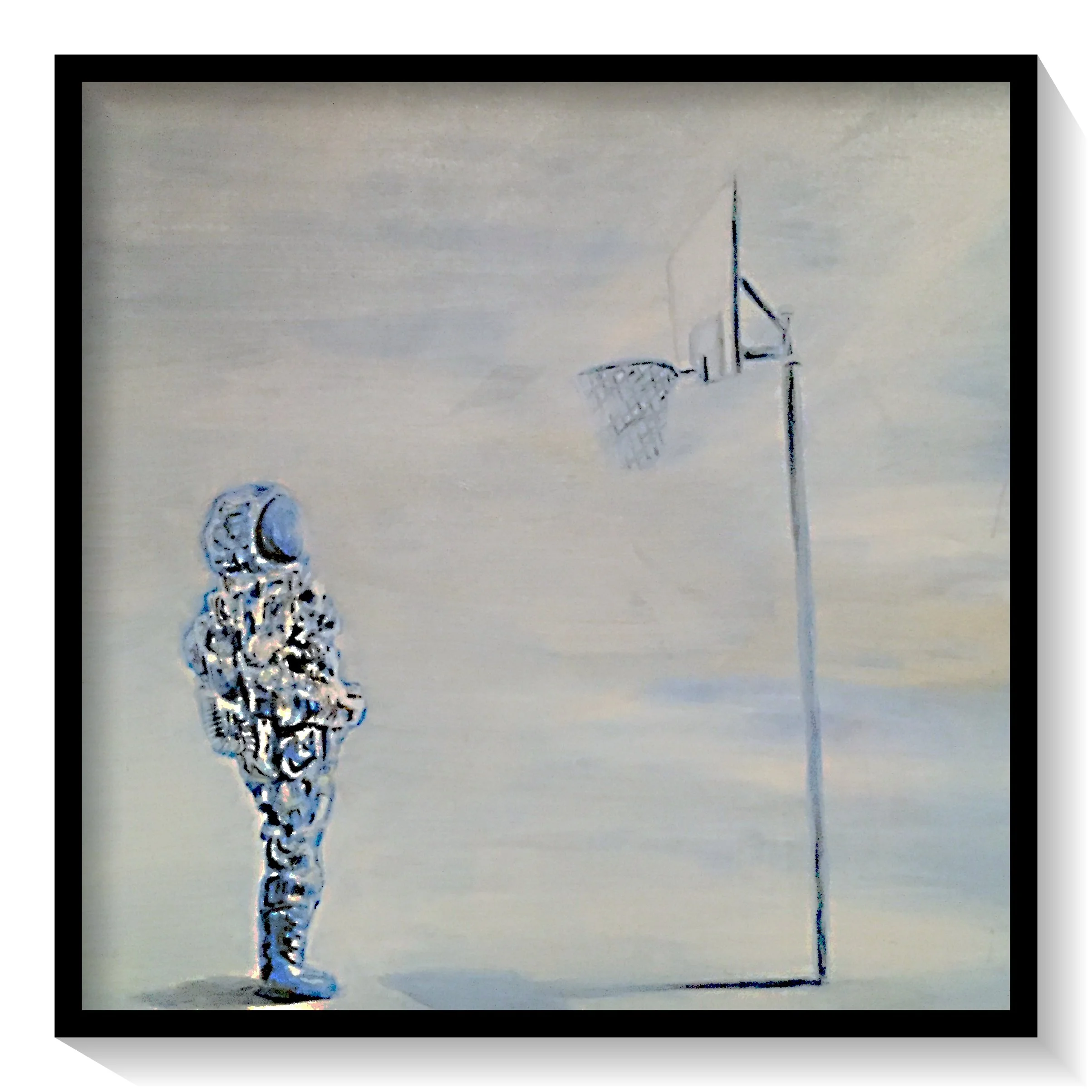 Astronaut exploring basket