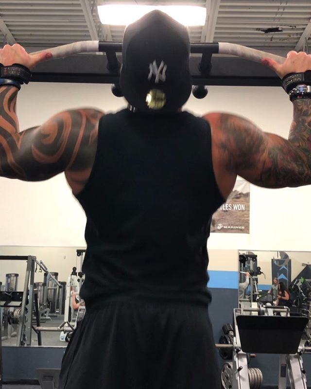 Swipe ⬅️ to see my back workout with a touch of biceps.
&bull;
Traditional Pull-Ups 5x10
-Hook the bar and pull with lats, not biceps.
💀
Barbell Rows 4x15
-Slight bend in the knees and pull to belly button.
💀
Rack Pulls 4x12
-Set bar just below kne