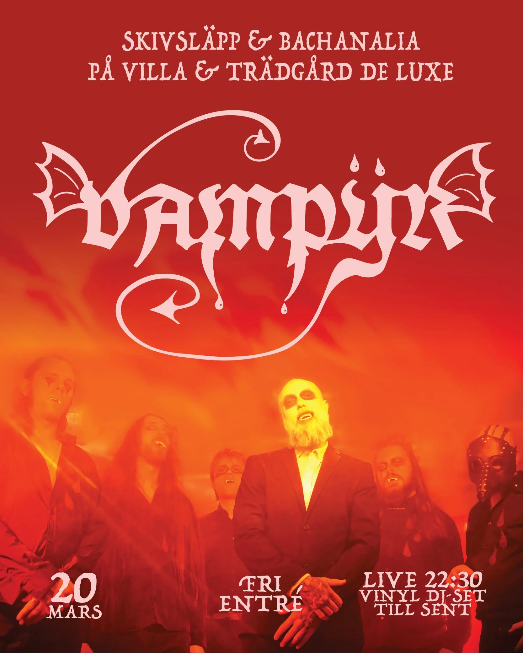 Skivsläpp &amp; Bachanalia med Vampÿr