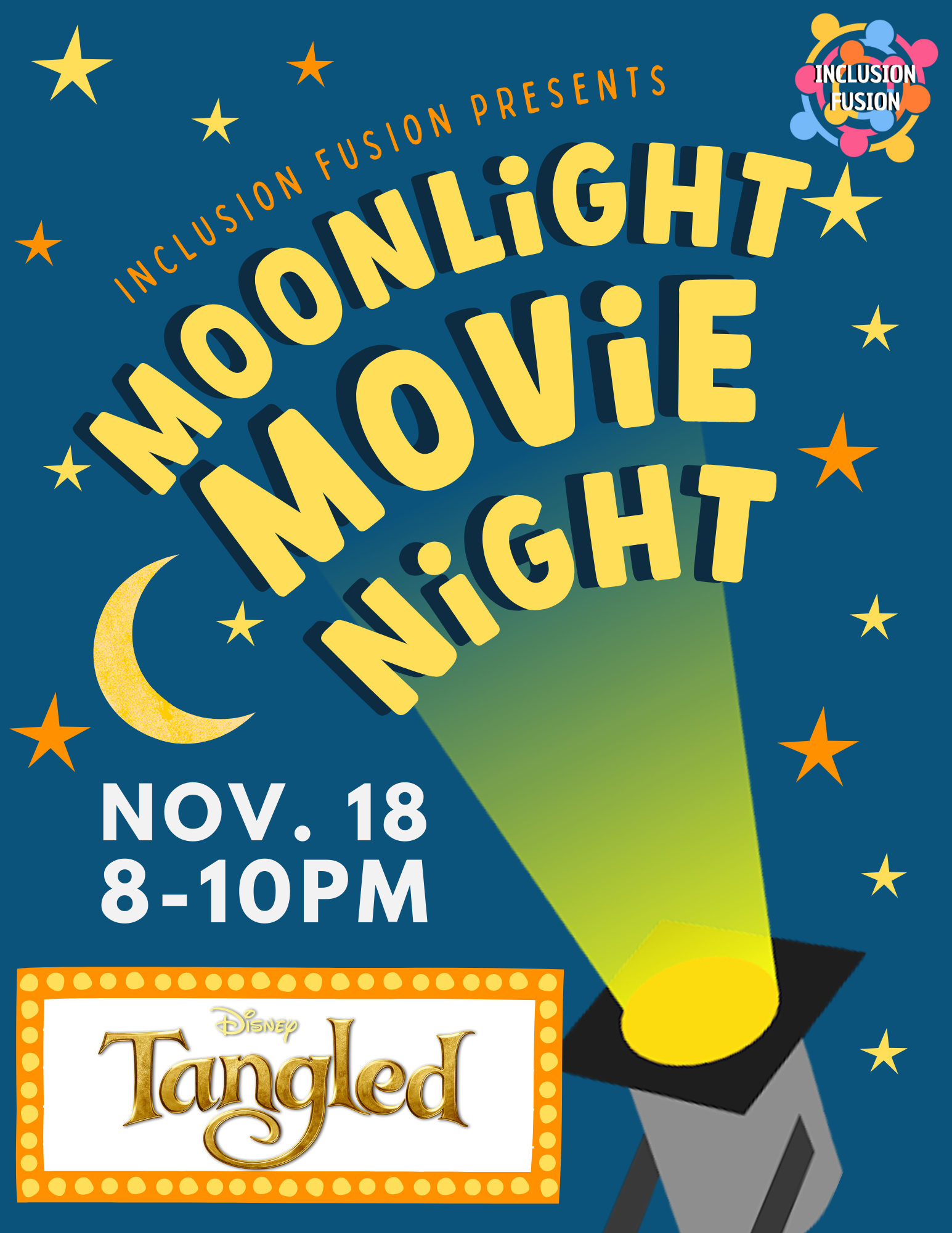 Moonlight Movie Night Tangled — Inclusion Fusion
