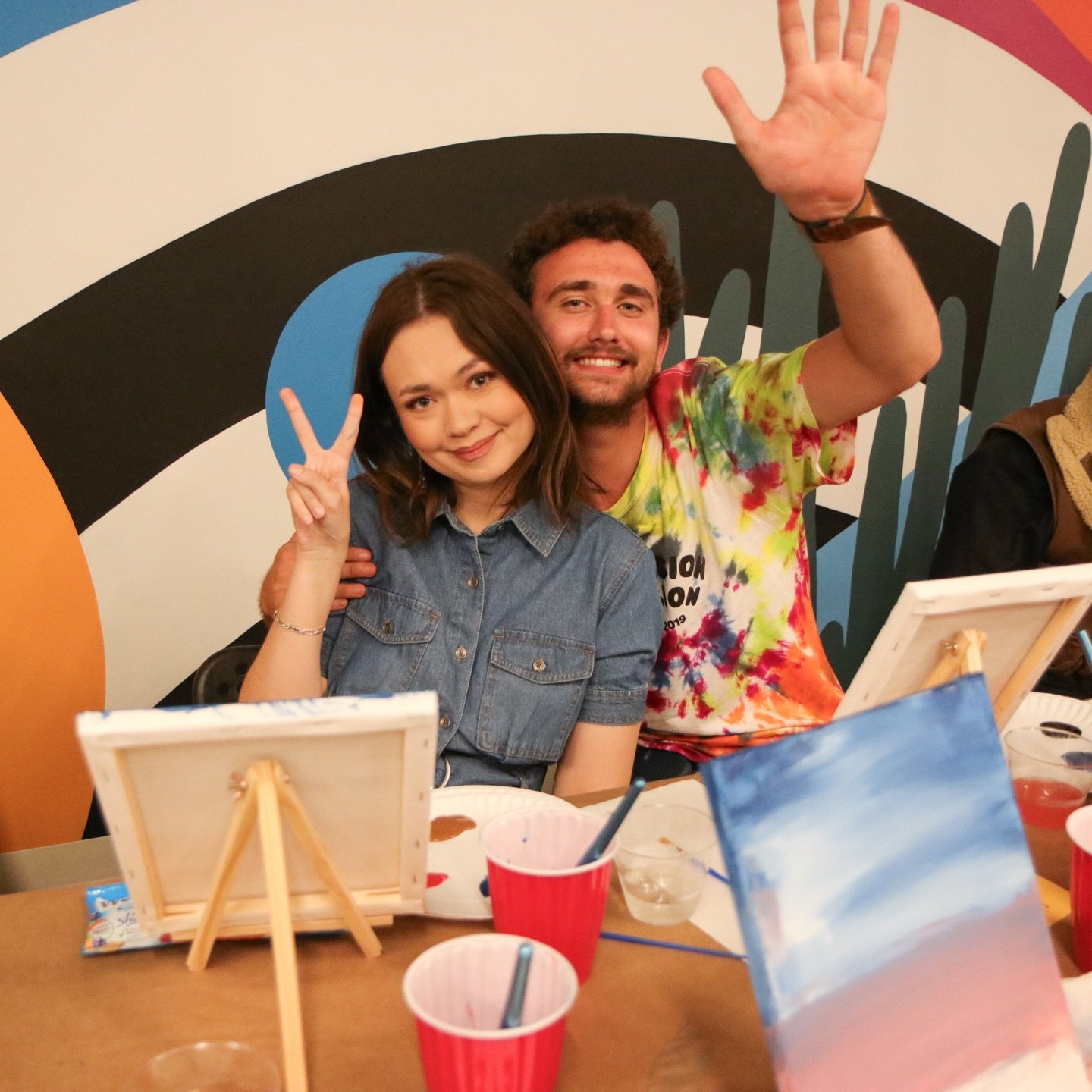 Paint &amp; Sip night at Inclusion Fusion 🎨🤪