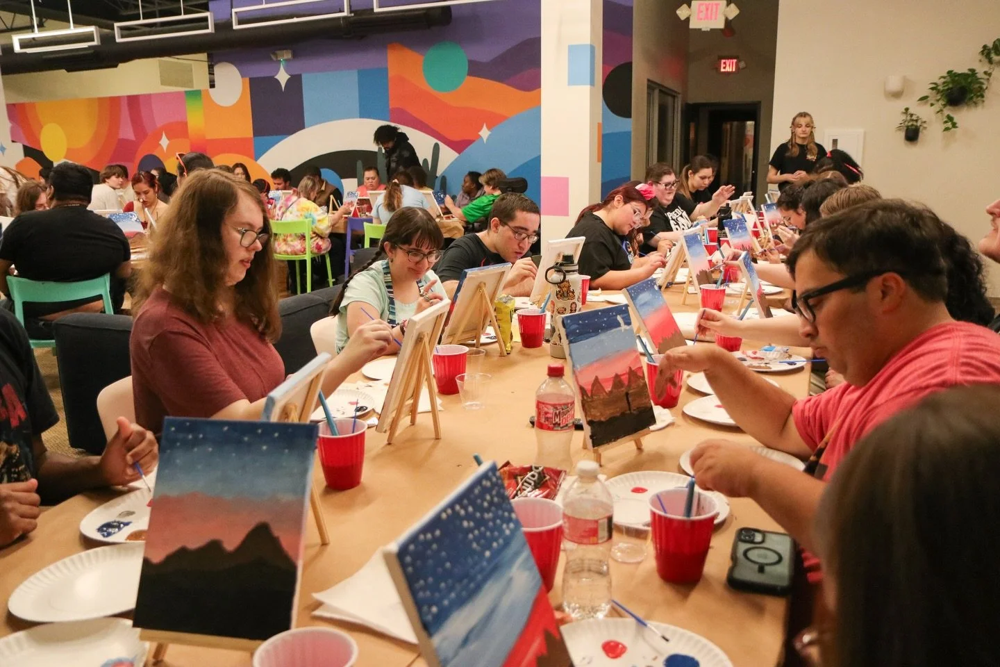 Wow, what a night! We tried something new with a Paint &amp; Sip and followed Lillie&rsquo;s guided painting together on the screen. The turnout was amazing and it was so fun seeing everyone&rsquo;s paintings at the end! 🎨

Nights like this remind u