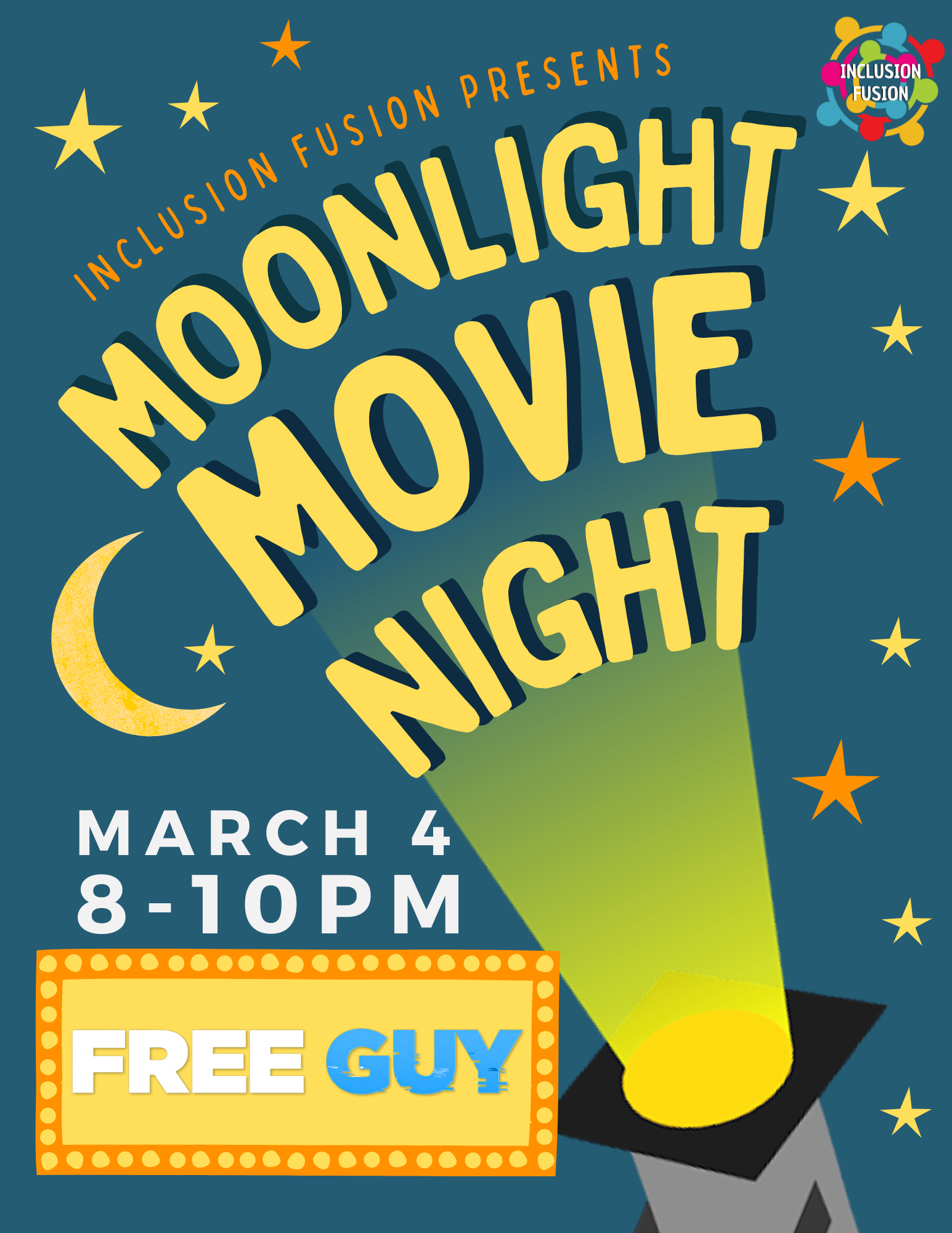 Moonlight Movie Night - Free Guy — Inclusion Fusion