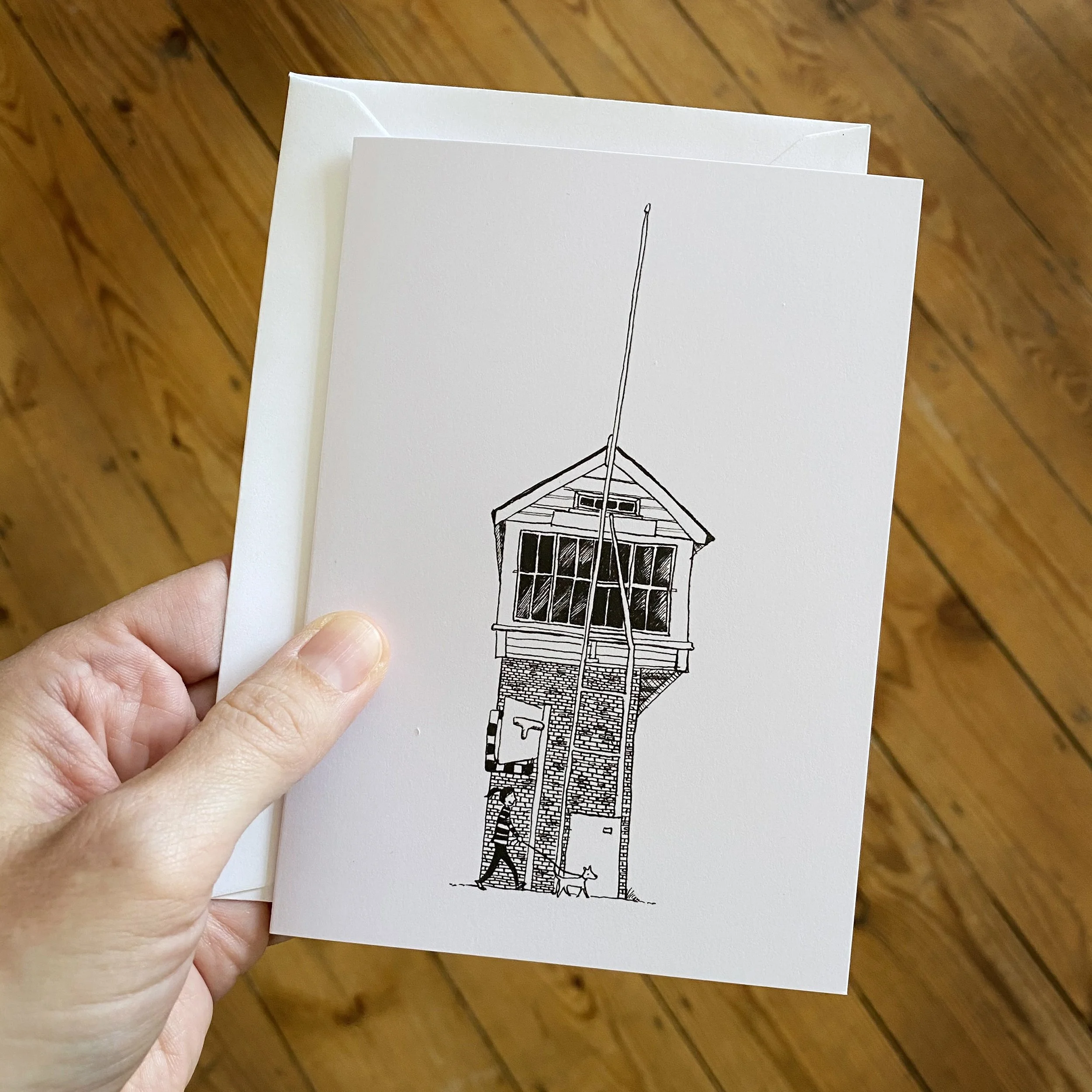 Highams Park Signal box. A6 card