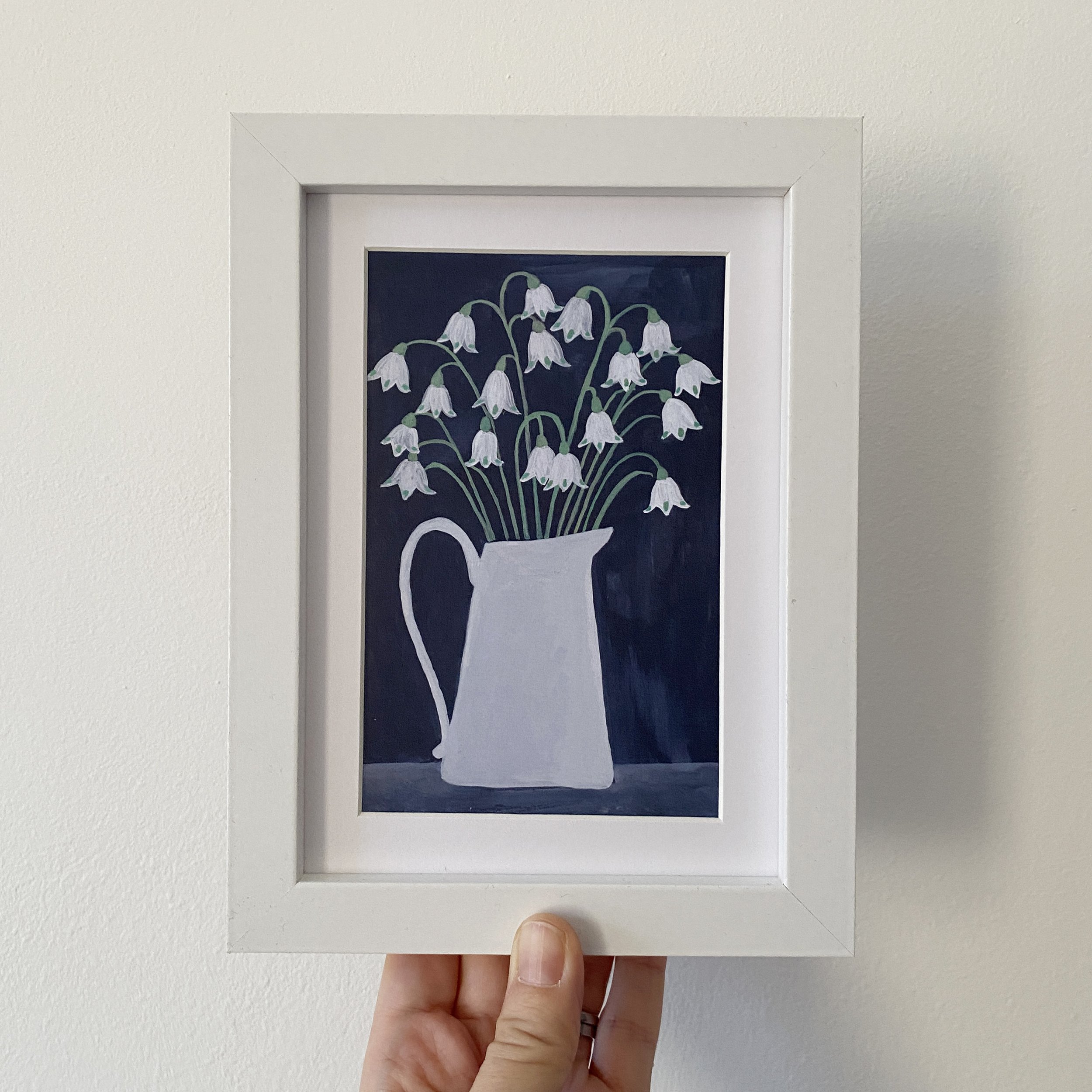 A6 Frame for greetings card in white £15