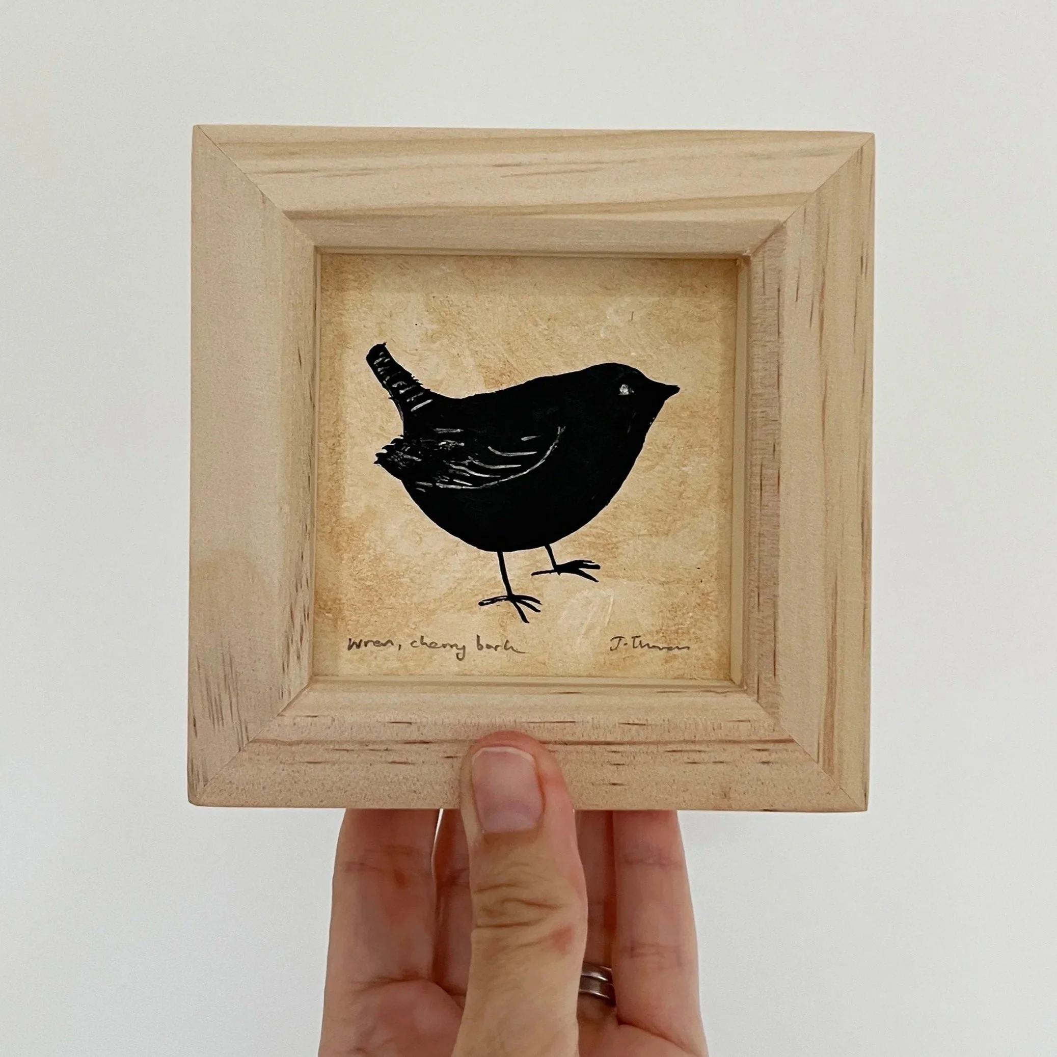 Framed Wren painting £45