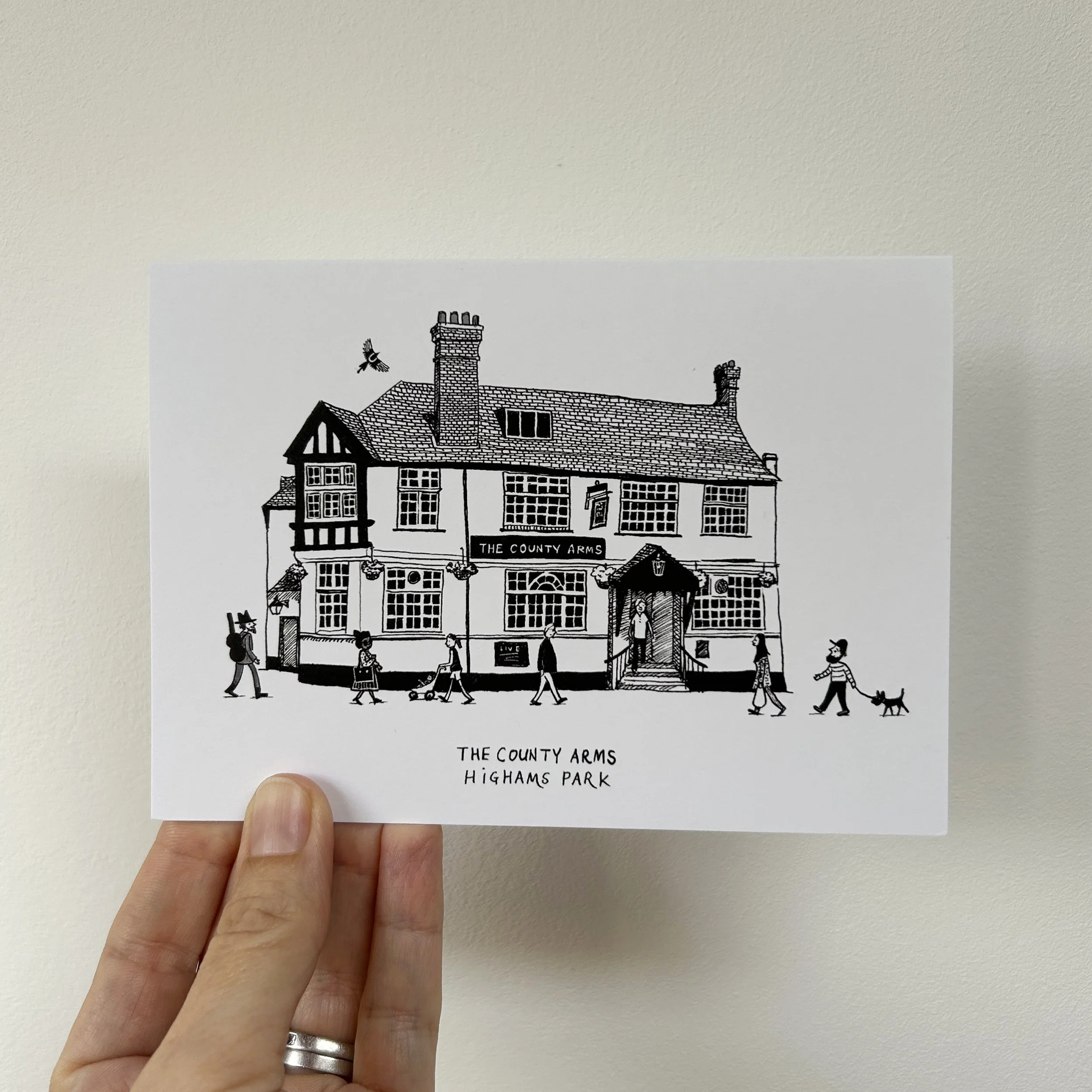 County Arms greetings card