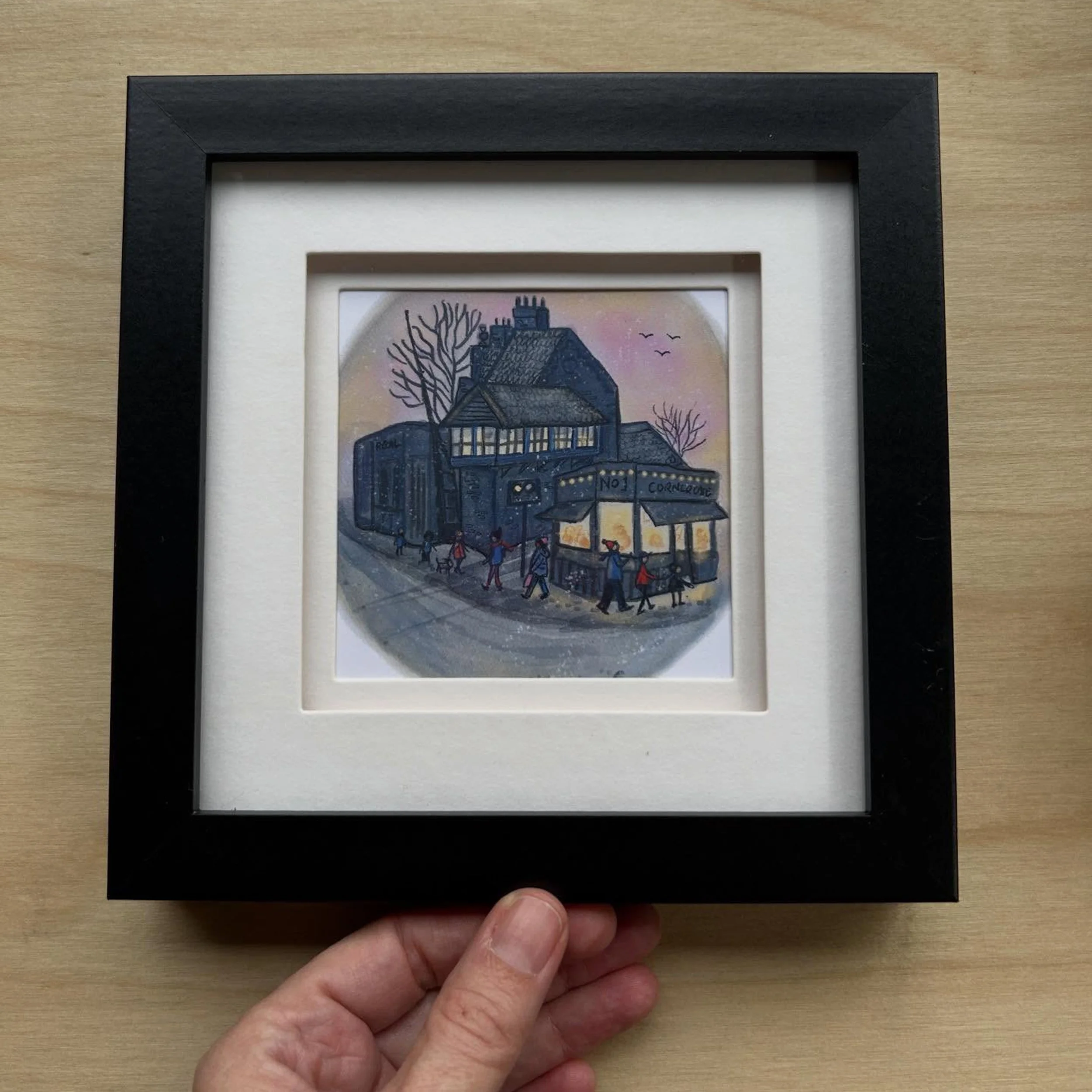 Framed Corner Cafe print