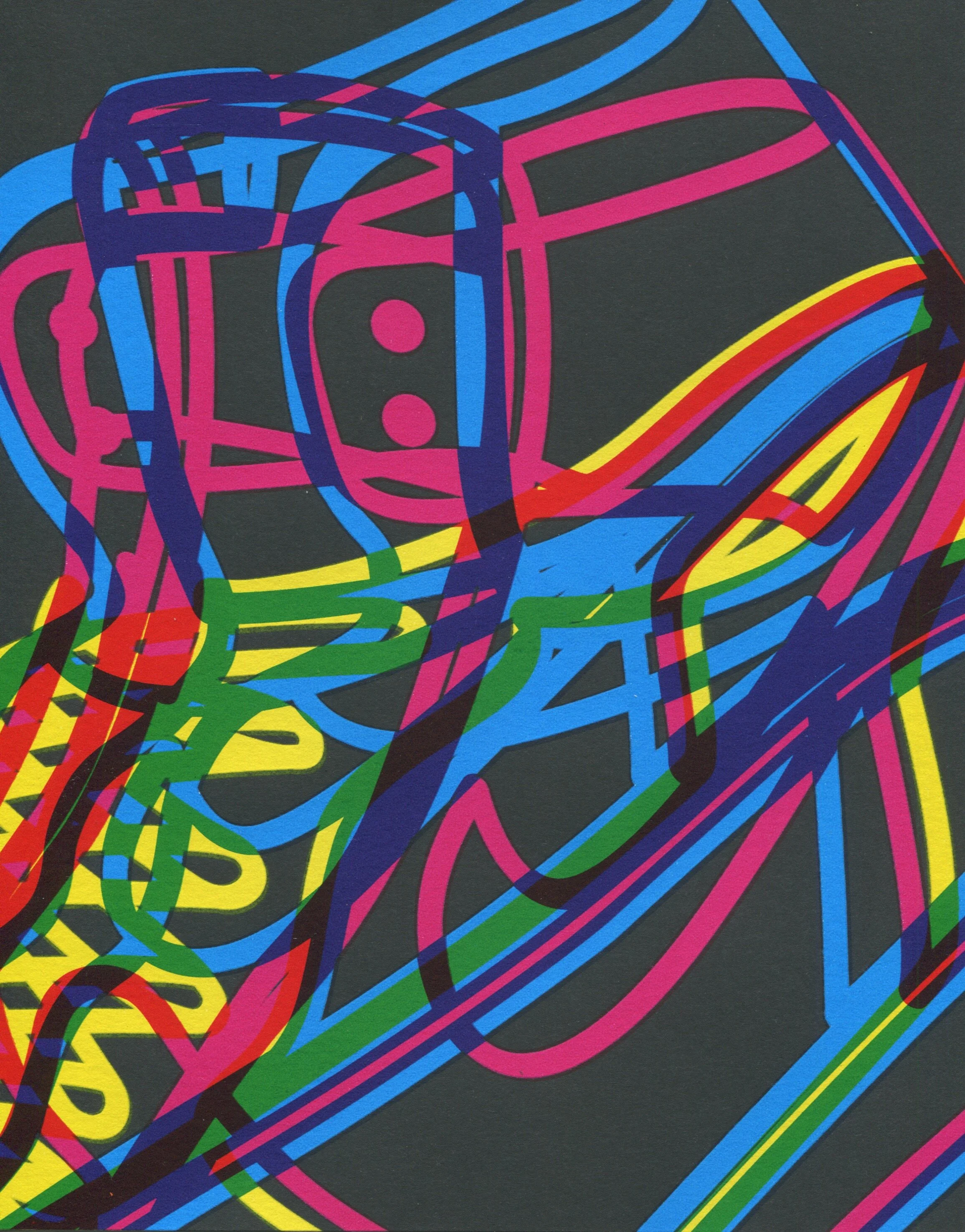 Air Jordan I - CMYK X-Ray - Blacktop Edition