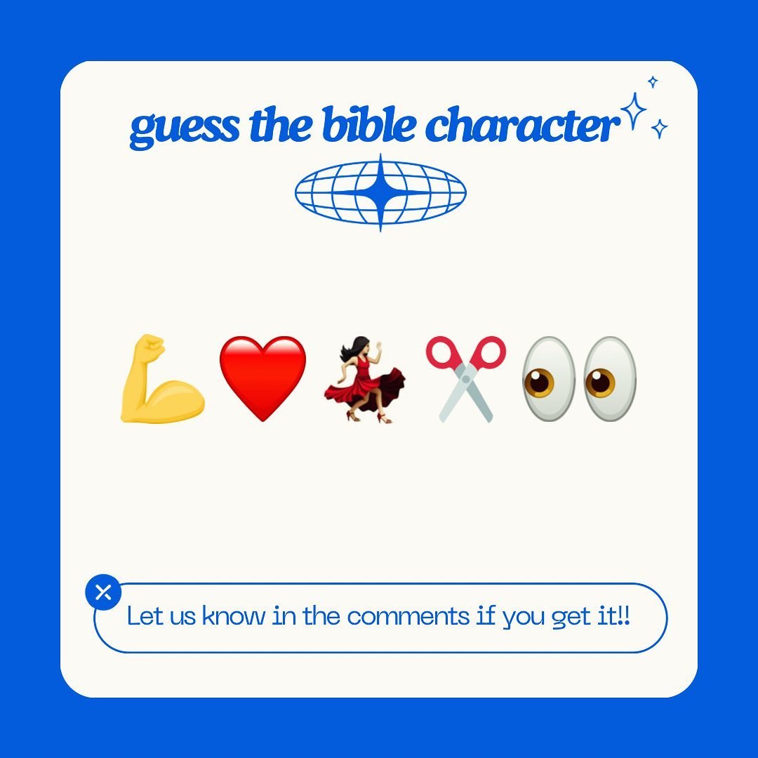 Can you get it???💪❤️💃✂️👀
&bull;
&bull;
&bull;
#bible #tc3church #biblecharacters #church