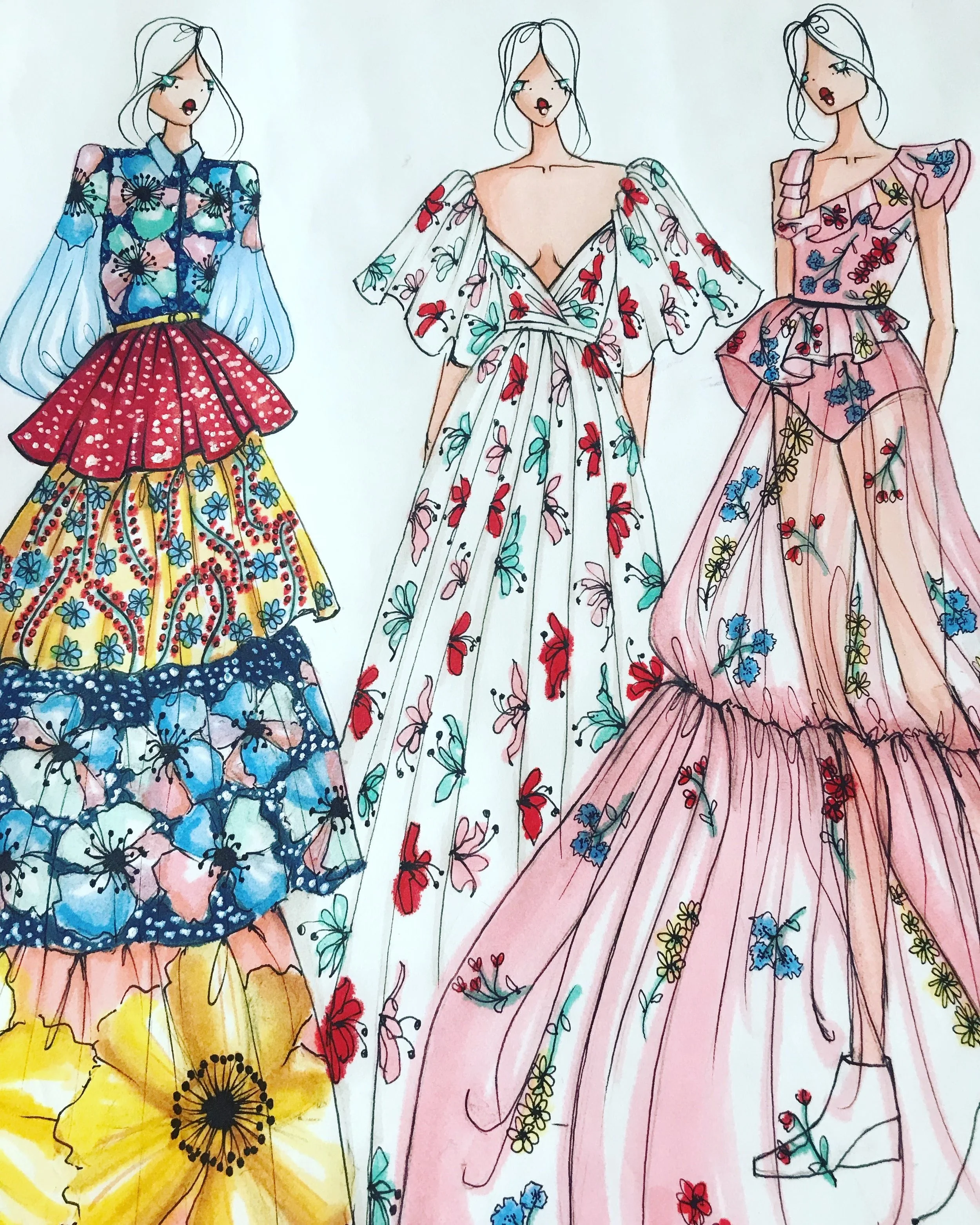 Diseño de Modas | Ilustración de Flores