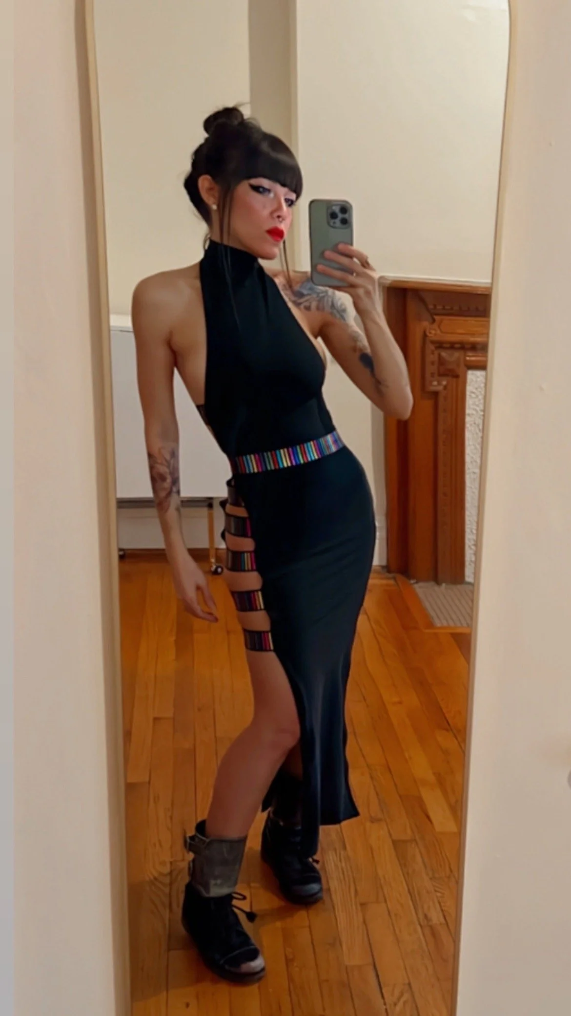 Vestido en Tela Elástica