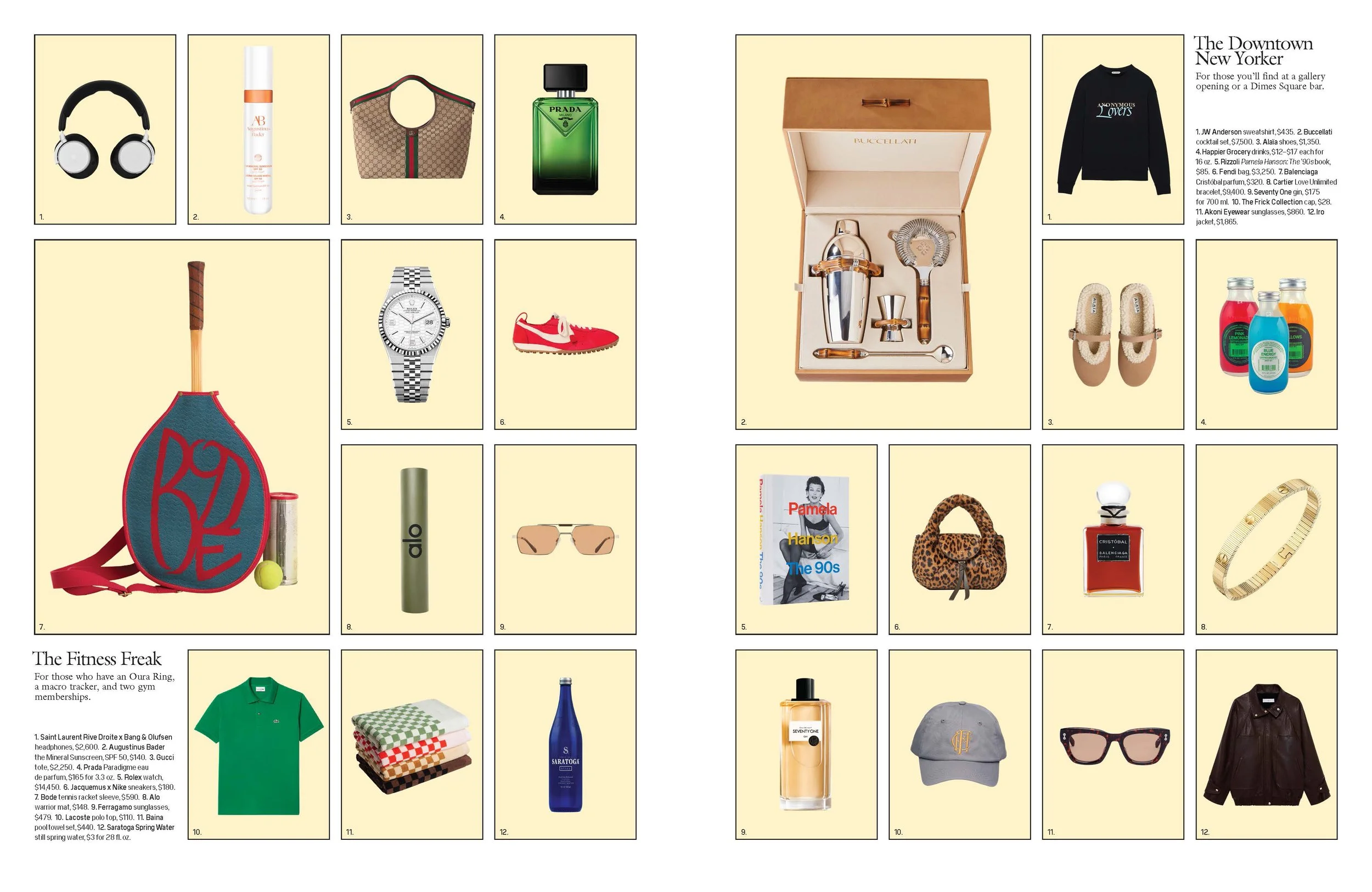  Layout design for W Magazine’s V6 Art Issue Gift Guide. 2025. 