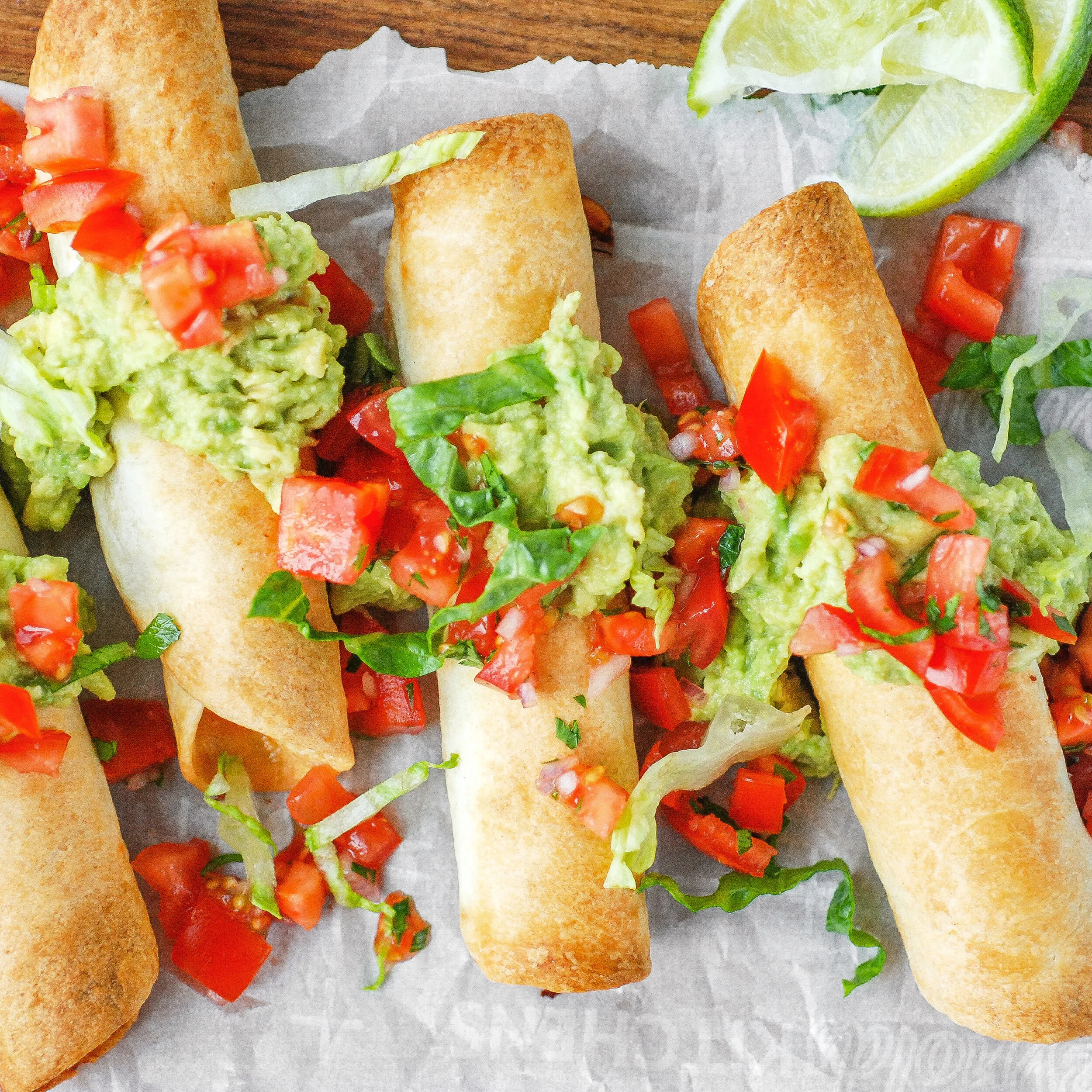 Air Fryer Chicken Taquitos 