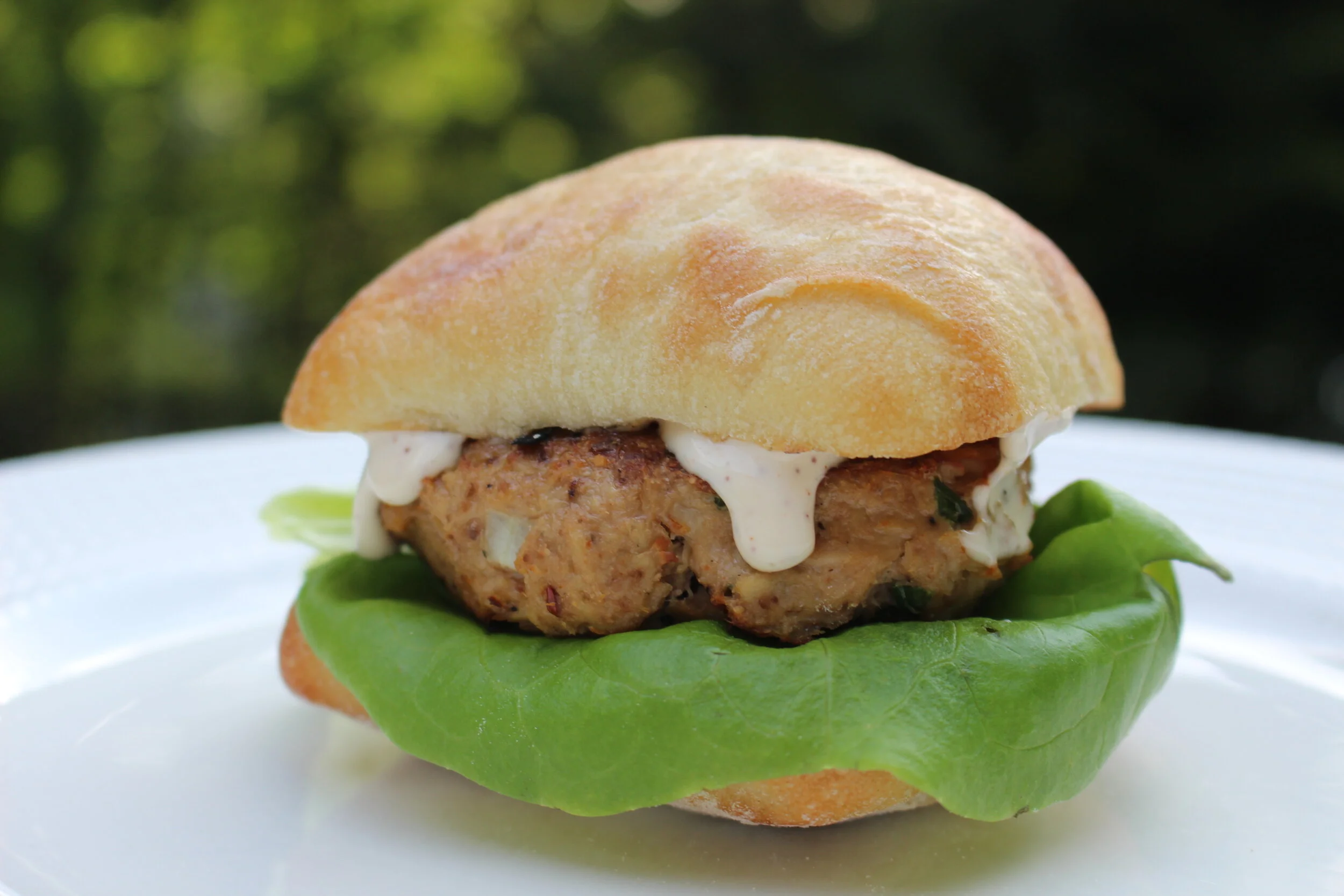 Spicy Tuna Burgers with Chili Lime Mayonnaise