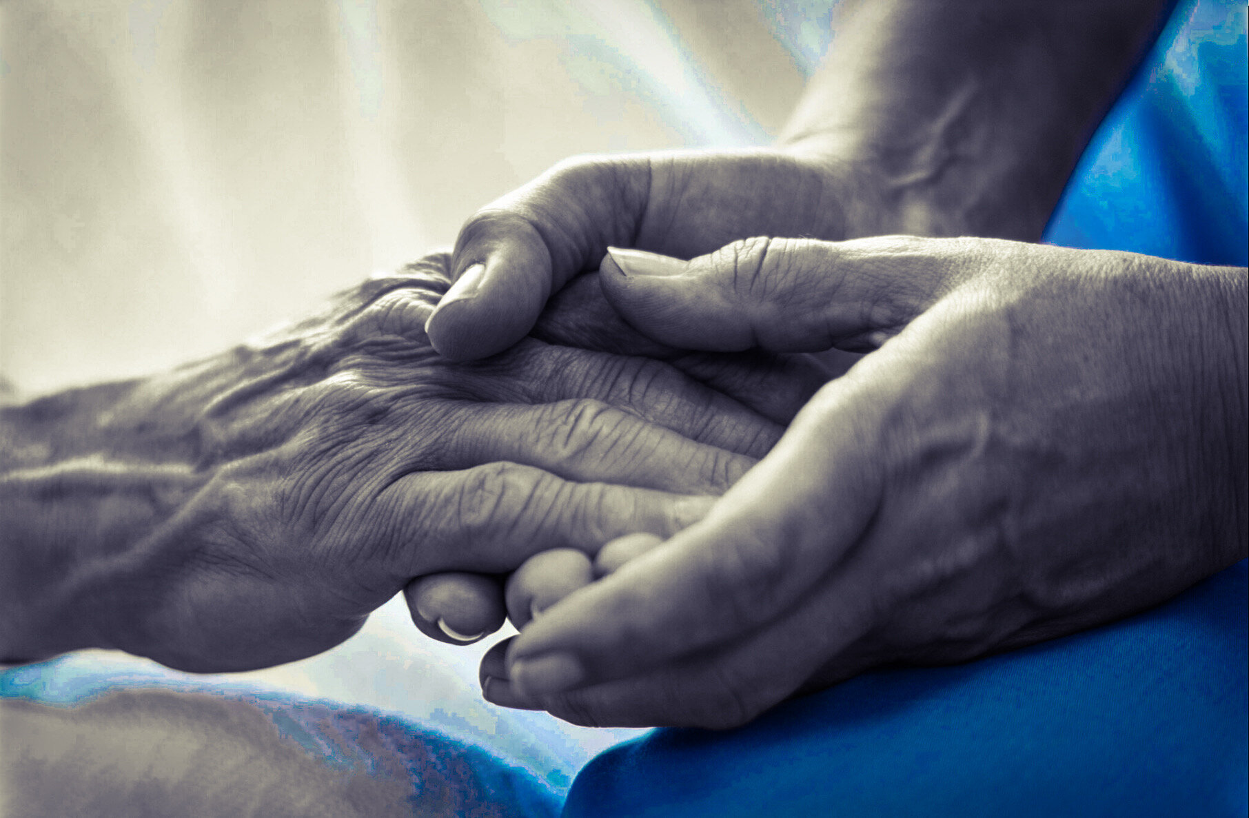 I held the hand of a dying woman.