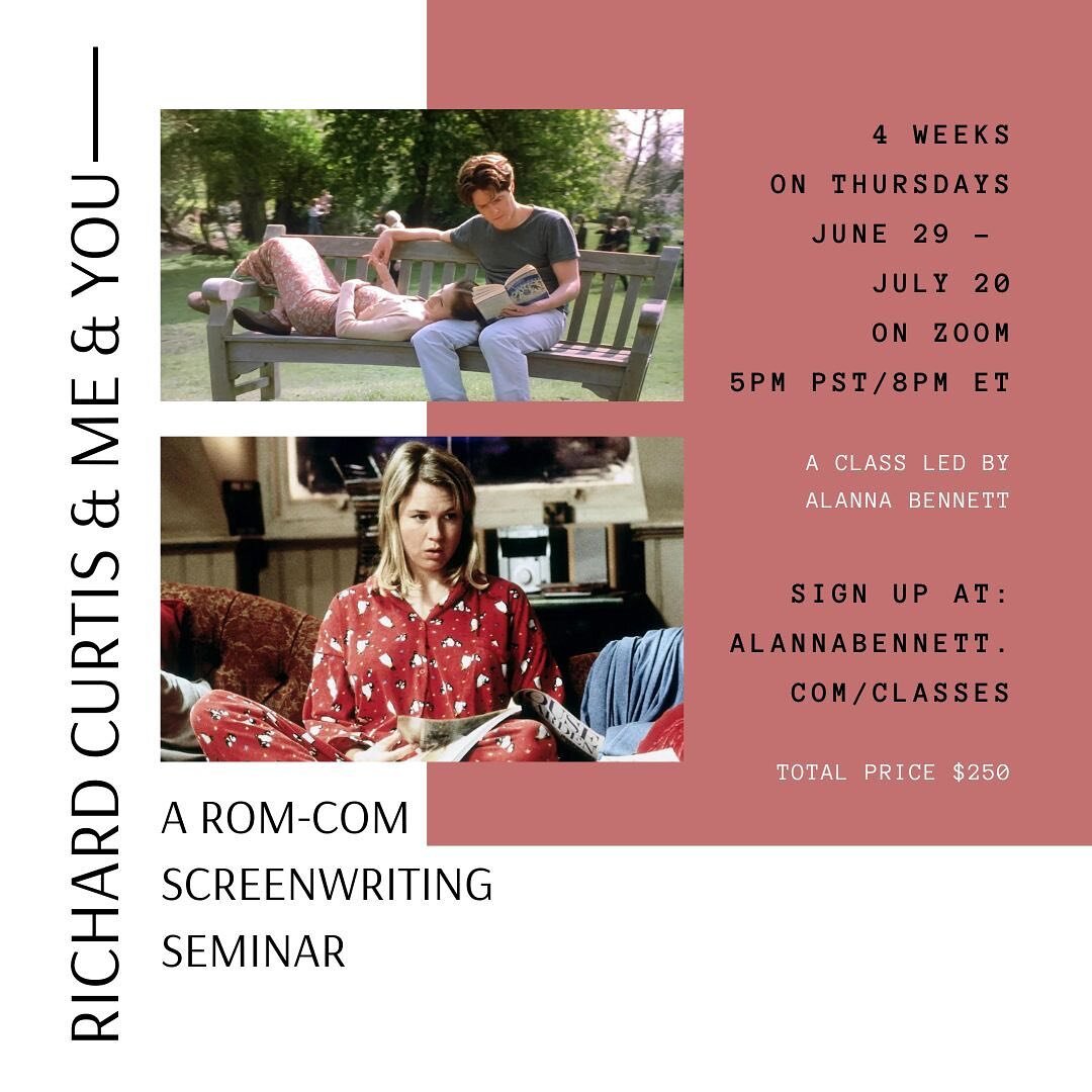 Workshop&rsquo;s already almost sold out! And here&rsquo;s another seminar coming your way, this time through the lens of the works of RICHARD CURTIS.

Last white person I&rsquo;m lensing this particular class on. But he shaped what a romantic comedy