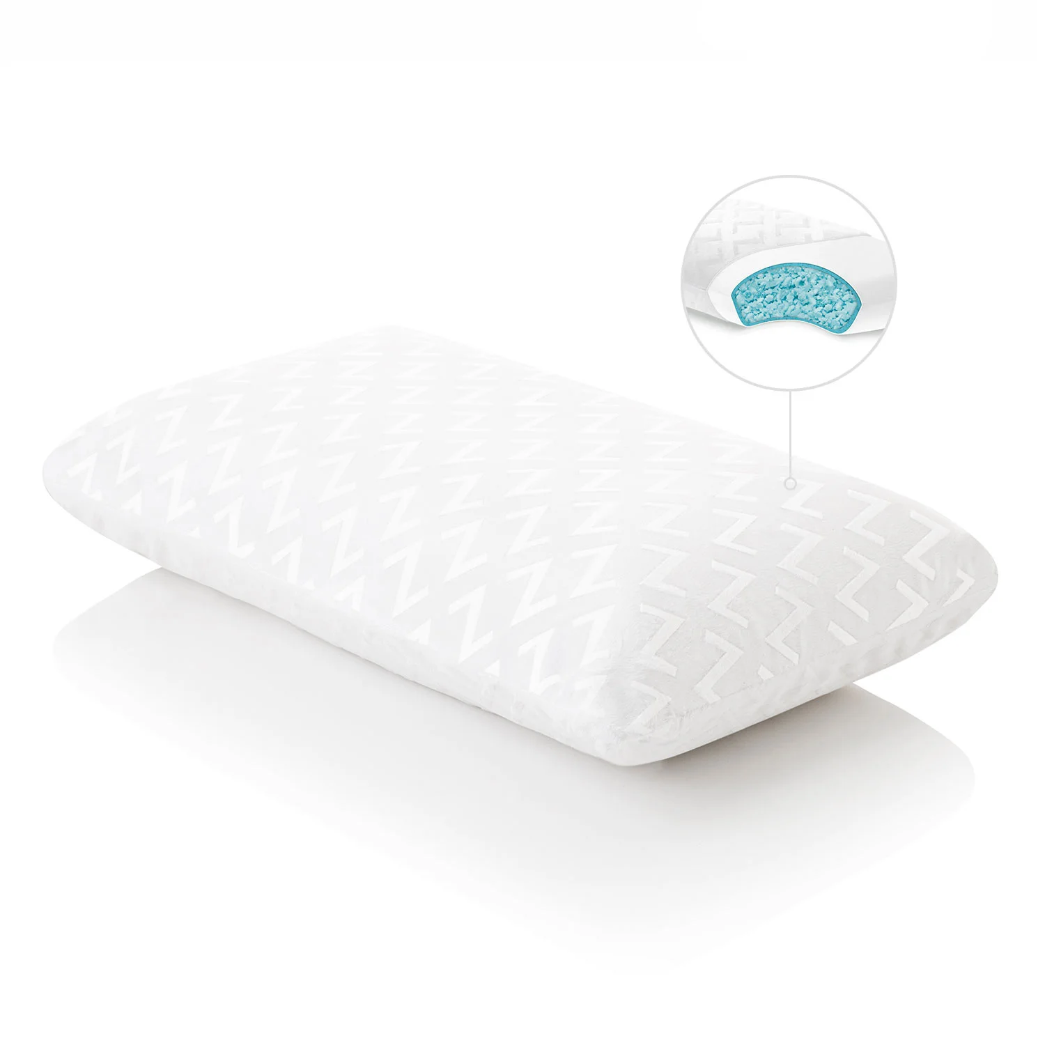 Picture of Shredded Gel Memory foam pillow.