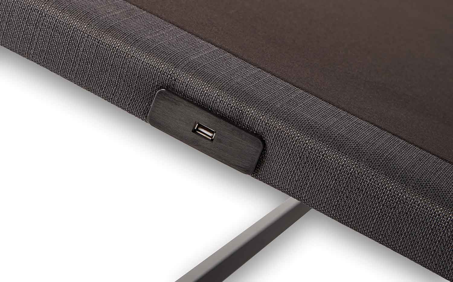 Picture of Rize Verge adjustable base USB port.