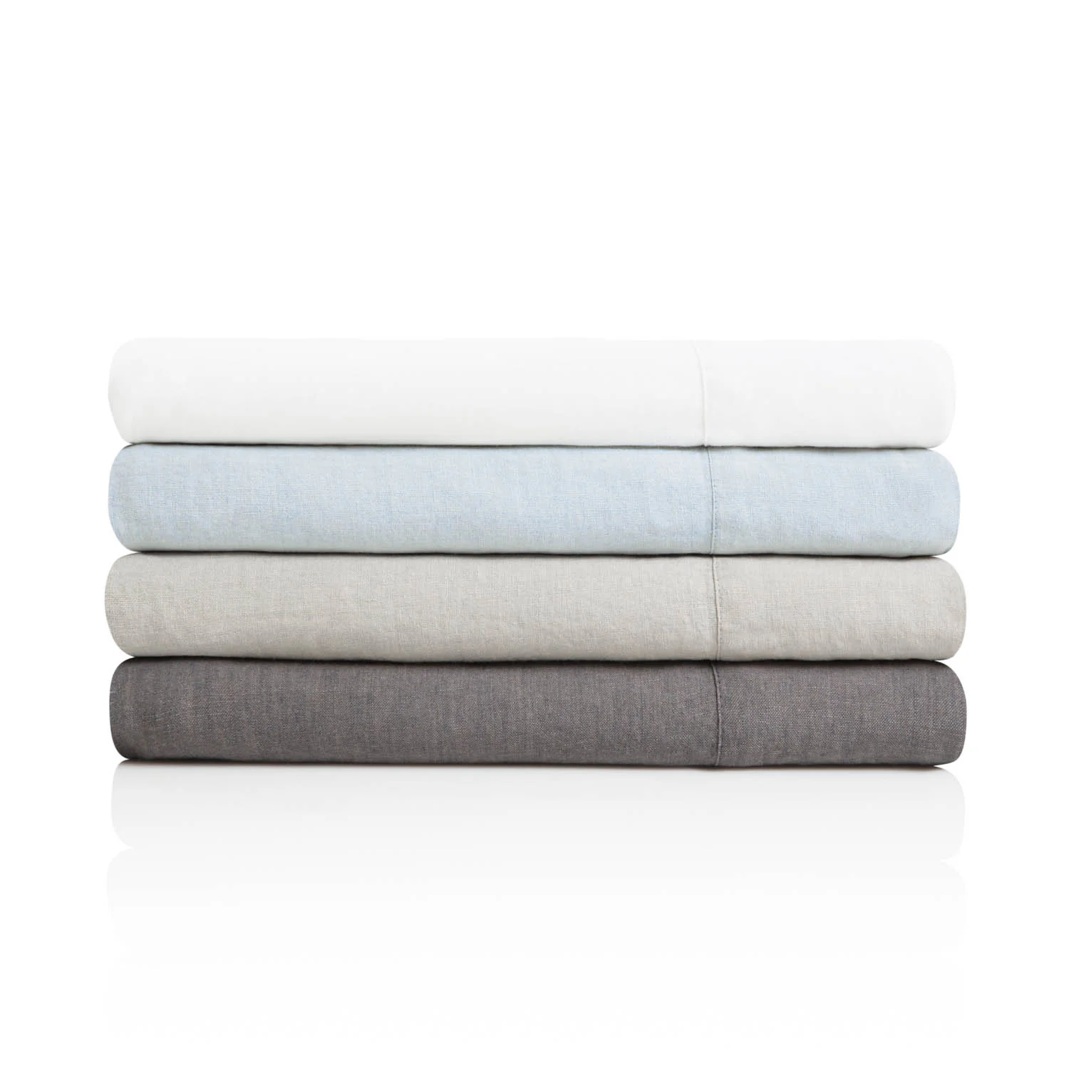 Photo of French Linen Pillow Case stacked.