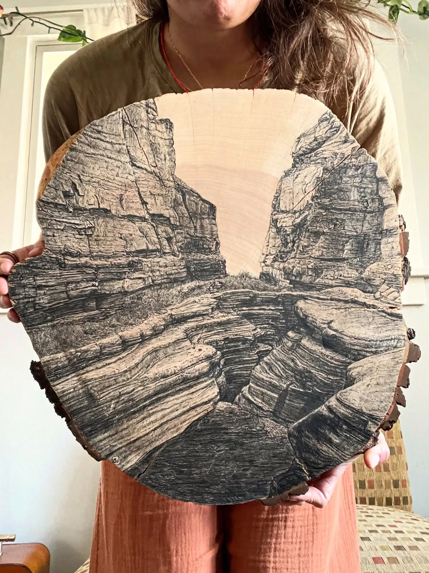 If you know the spot, tell me!
.
This spot is in the big ole ditch, the Grand Canyon. A popular spot to stop for river trips, and a spot for backpackers to trek to. 
.
This piece took awhile to complete due to me obtaining a 40hr/wk higher ed. job, b