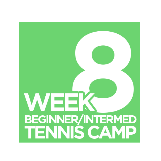 Beginner/Intermediate Tennis Camp - Week 8 (July 28 - August 1)