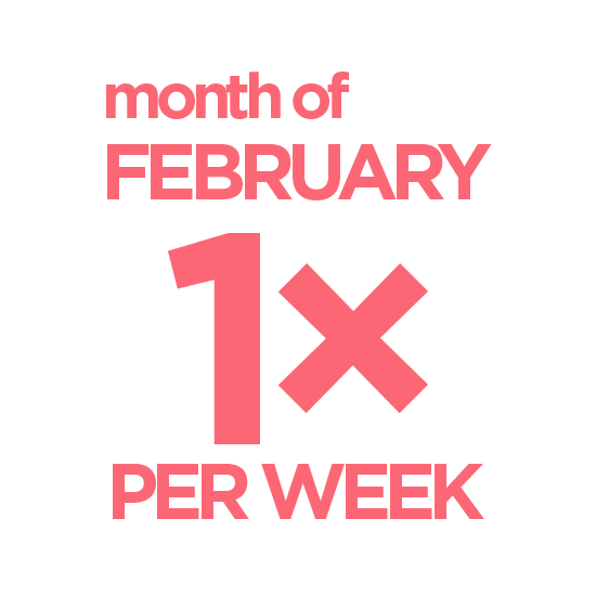 February Tennis 1×/week