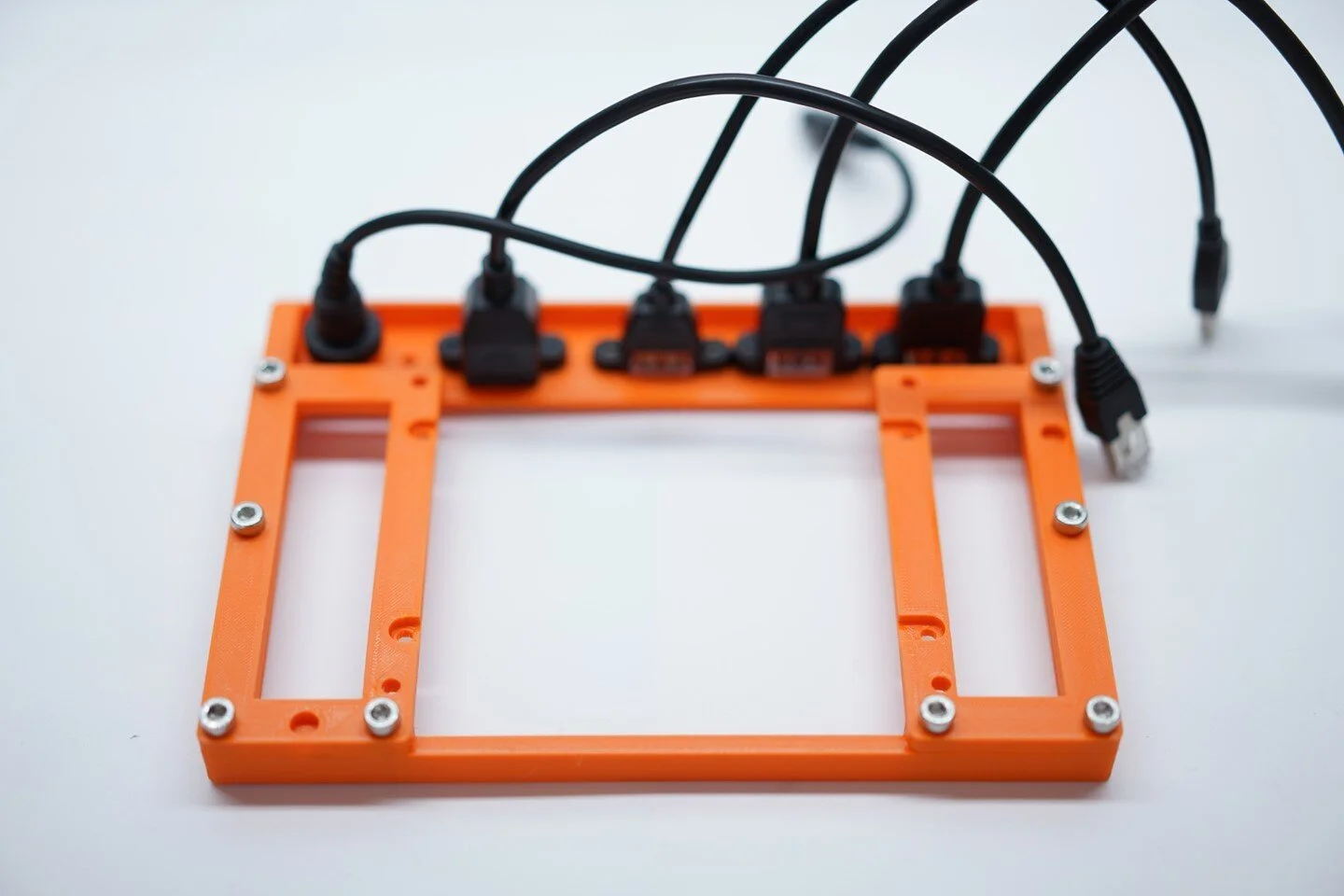 Install the panel mounts and attach the frame using M5 screws.  A full build guide will be available Friday!