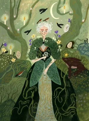 Forest Witch - Print 19.5 X 27.5 cm — tijanadraws