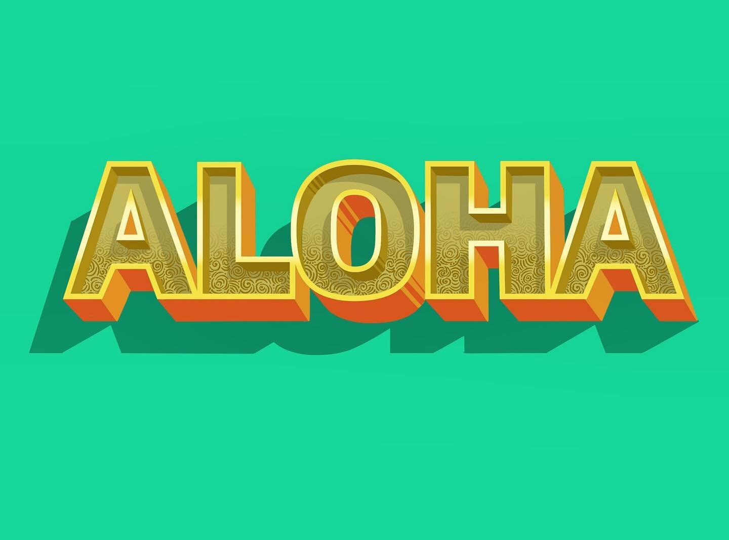 A lil fun with Aloha! 
#showyourletters #letters