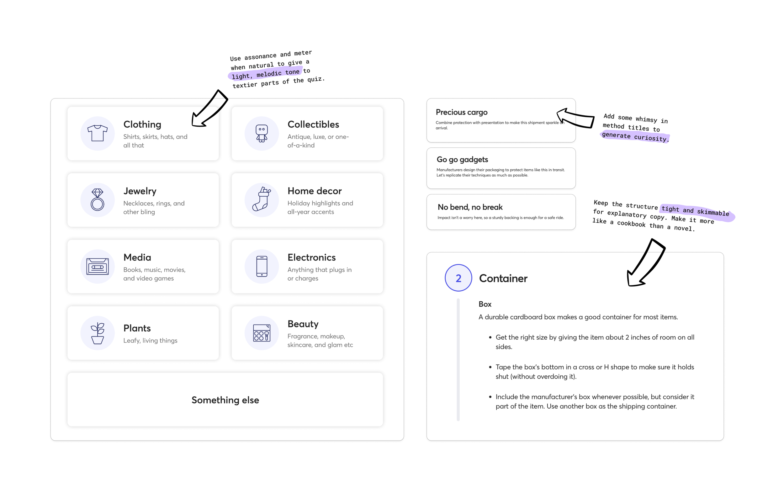 At this point, I applied copy craft onto the infrastructure, minimizing cognitive load on the user and making the experience "pop."