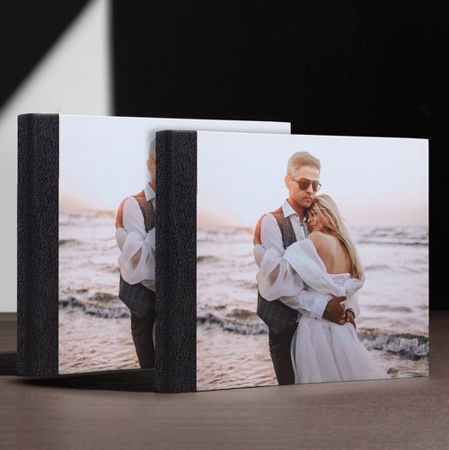 Photo Cover Wedding Album + 2 Parent Albums Set — Long Island