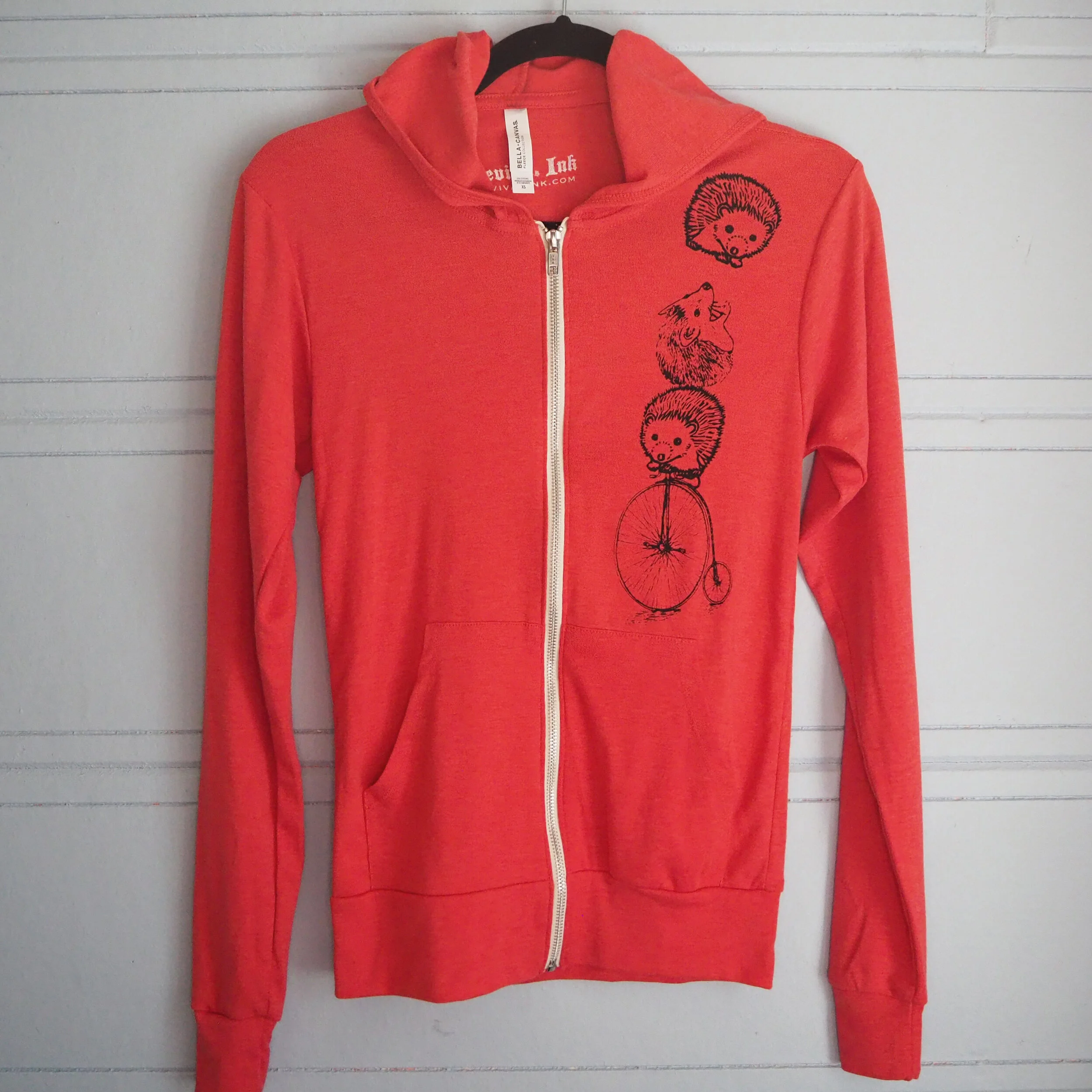 Hedgehog Women's Zip Hoodie Sweatshirt 