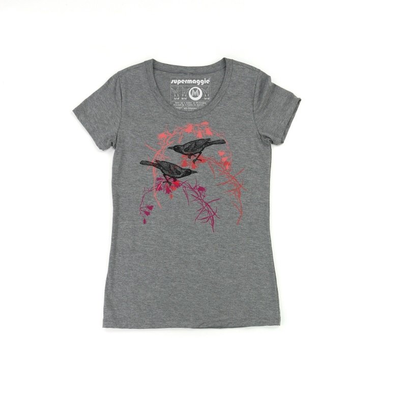 Women's Black Birds Tee