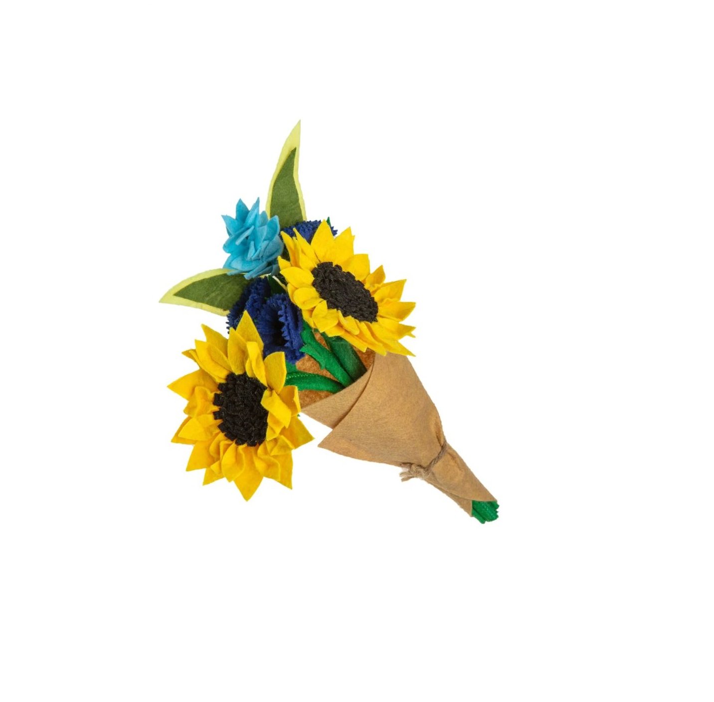 Petite Felt Sunflower Bouquet